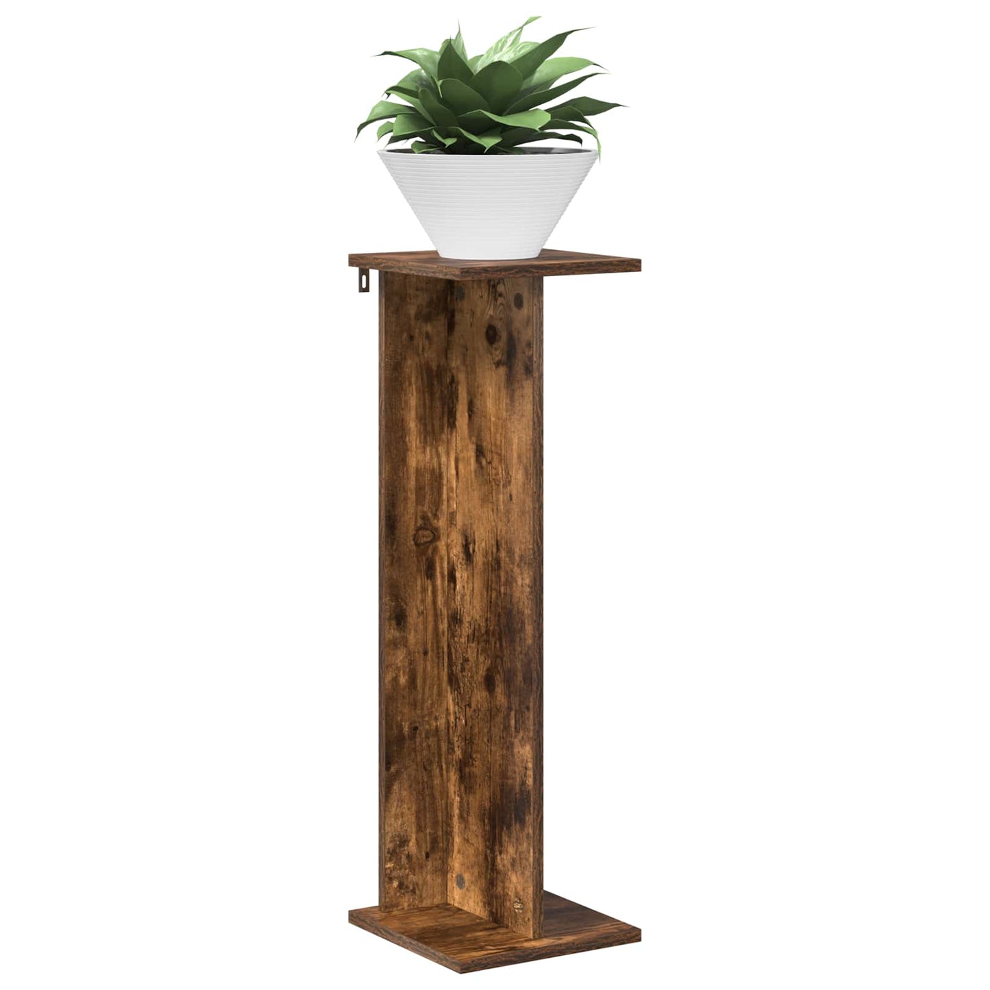 Planteholder 2 pcs Røkt Eik 25 x 25,5 x 80,5 cm Konstruert tre