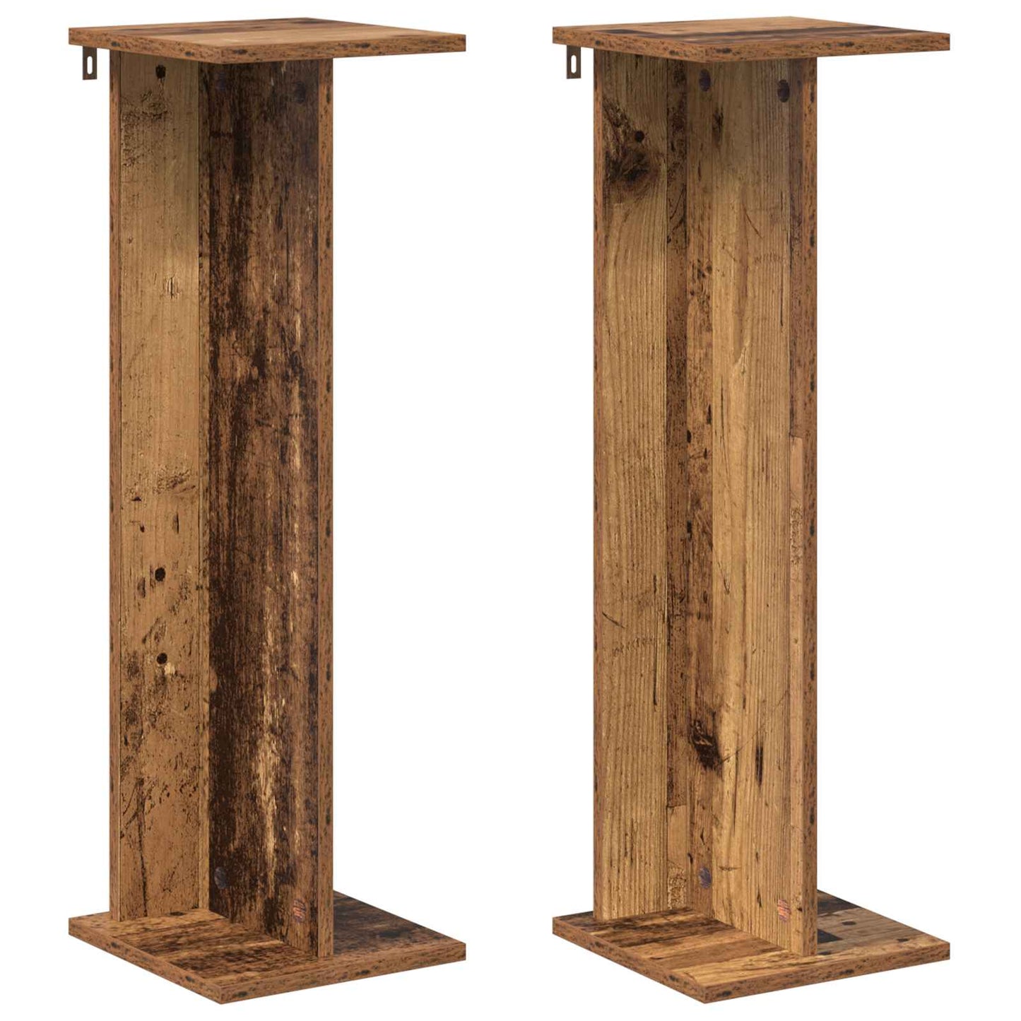 Planteholder 2 pcs Gammelt tre 25 x 25,5 x 80,5 cm
