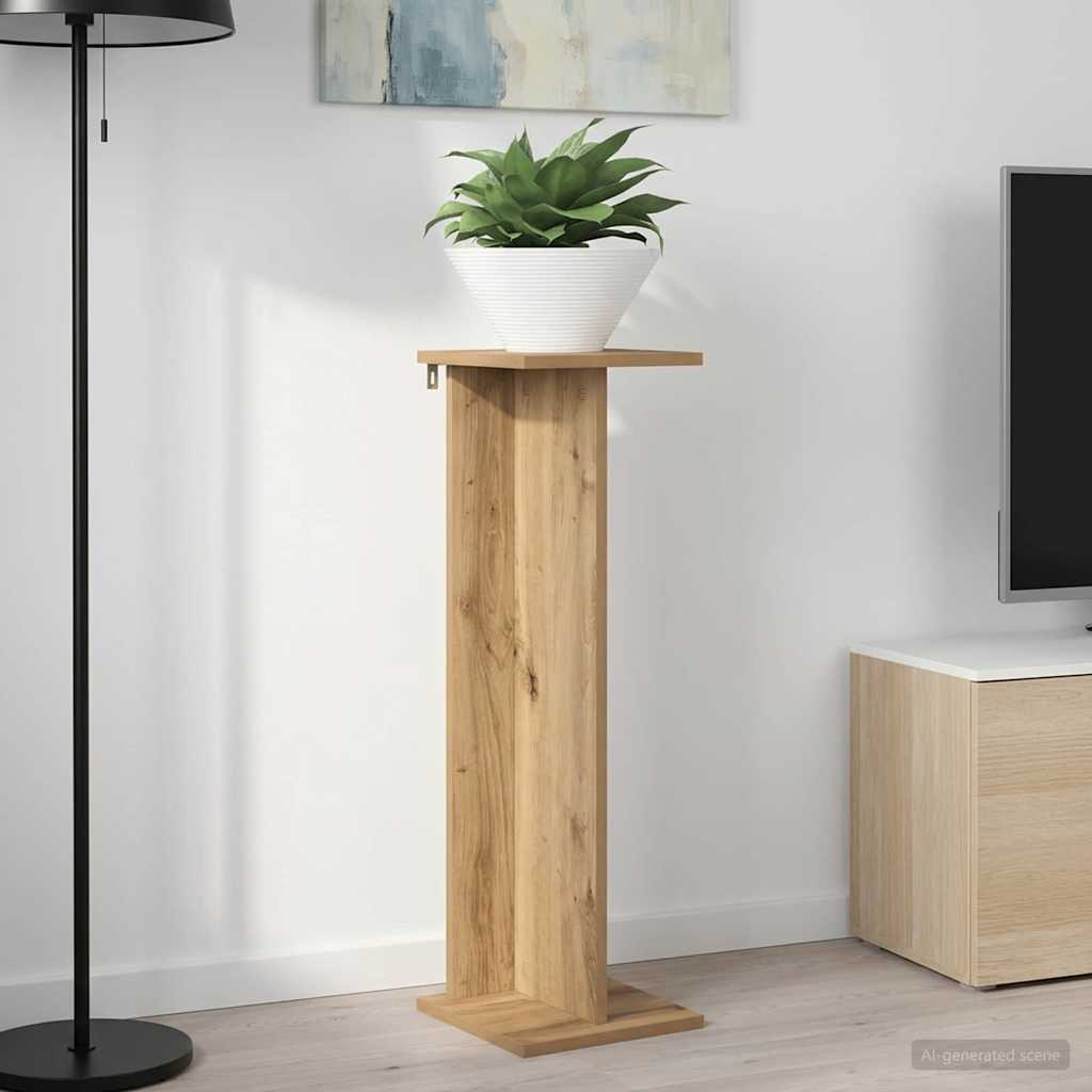 Planteholder Artisan Eik 25 x 25,5 x 80,5 cm Konstruert tre