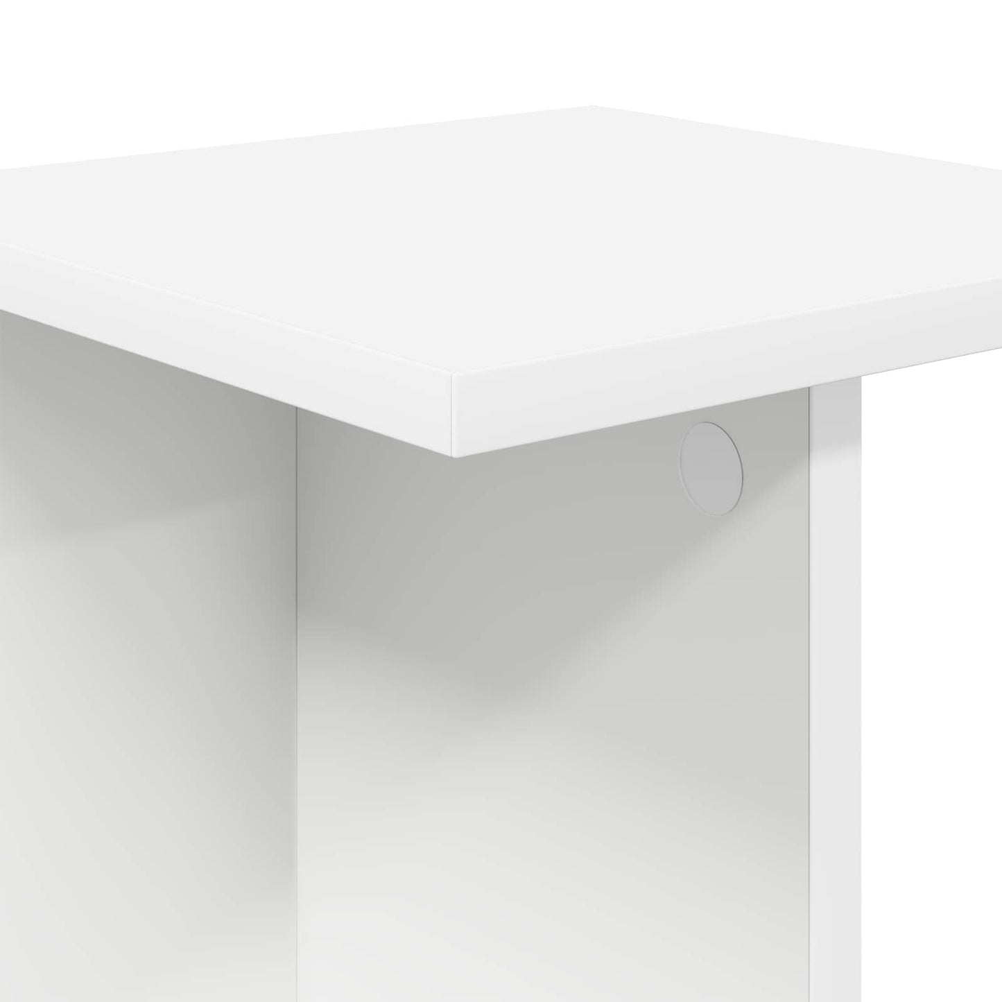 Planteholder 2 pcs Hvit 25 x 25,5 x 60,5 cm Konstruert tre
