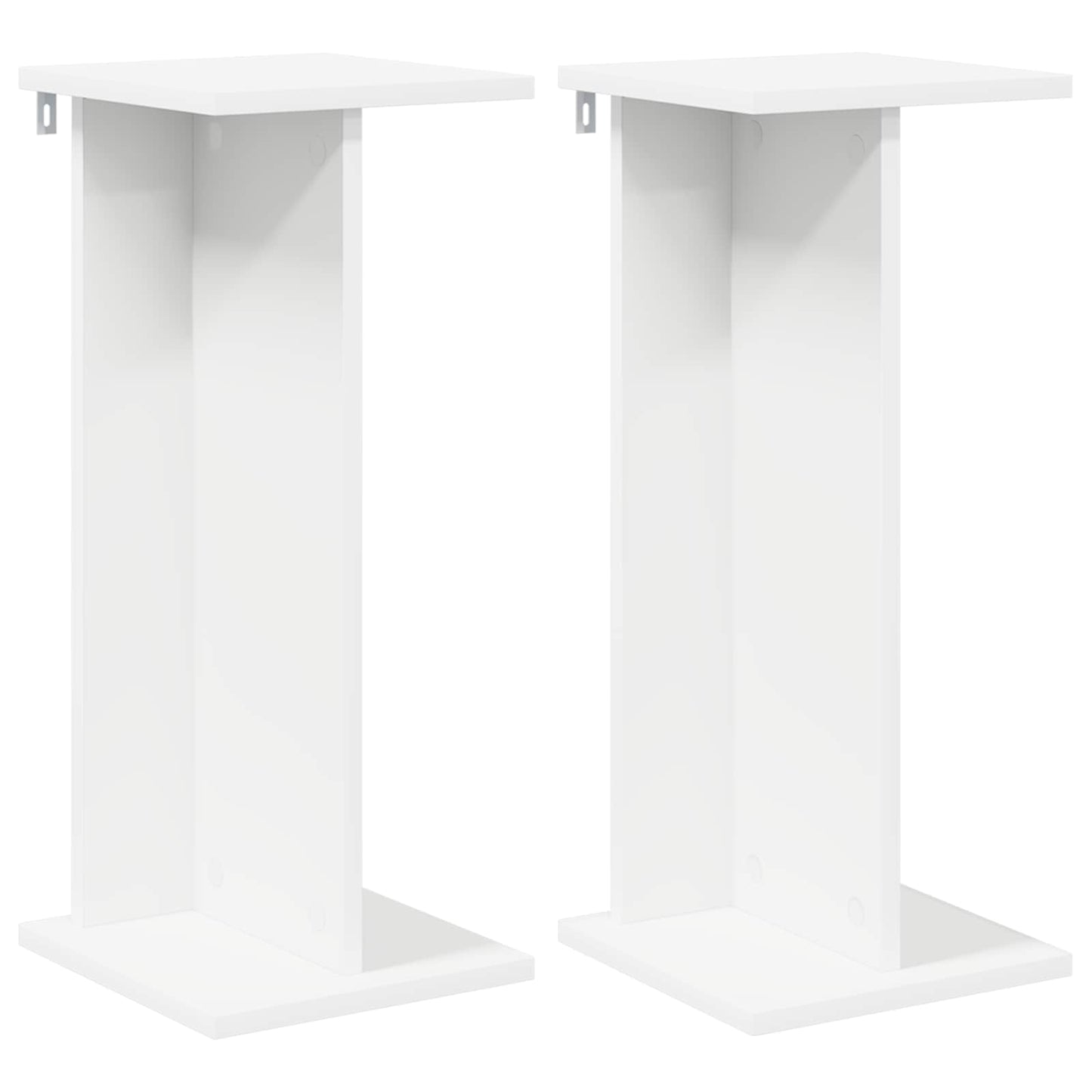 Planteholder 2 pcs Hvit 25 x 25,5 x 60,5 cm Konstruert tre
