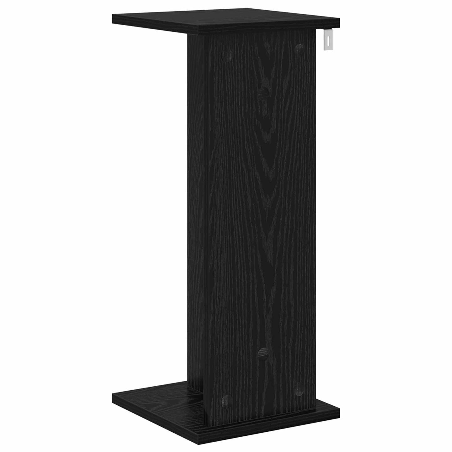 Planteholder 2 pcs Svart Eik 25 x 25,5 x 60,5 cm Konstruert tre