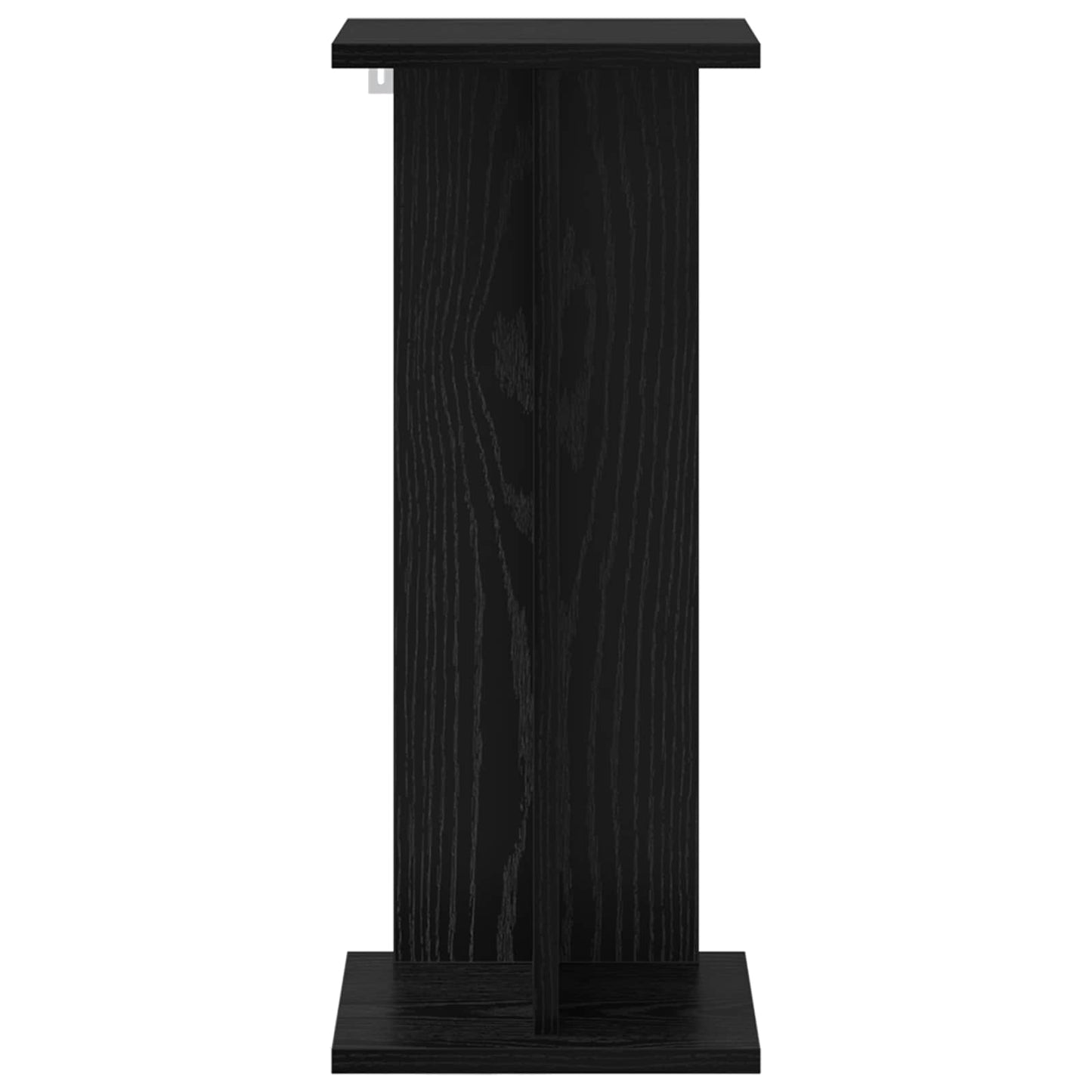 Planteholder 2 pcs Svart Eik 25 x 25,5 x 60,5 cm Konstruert tre