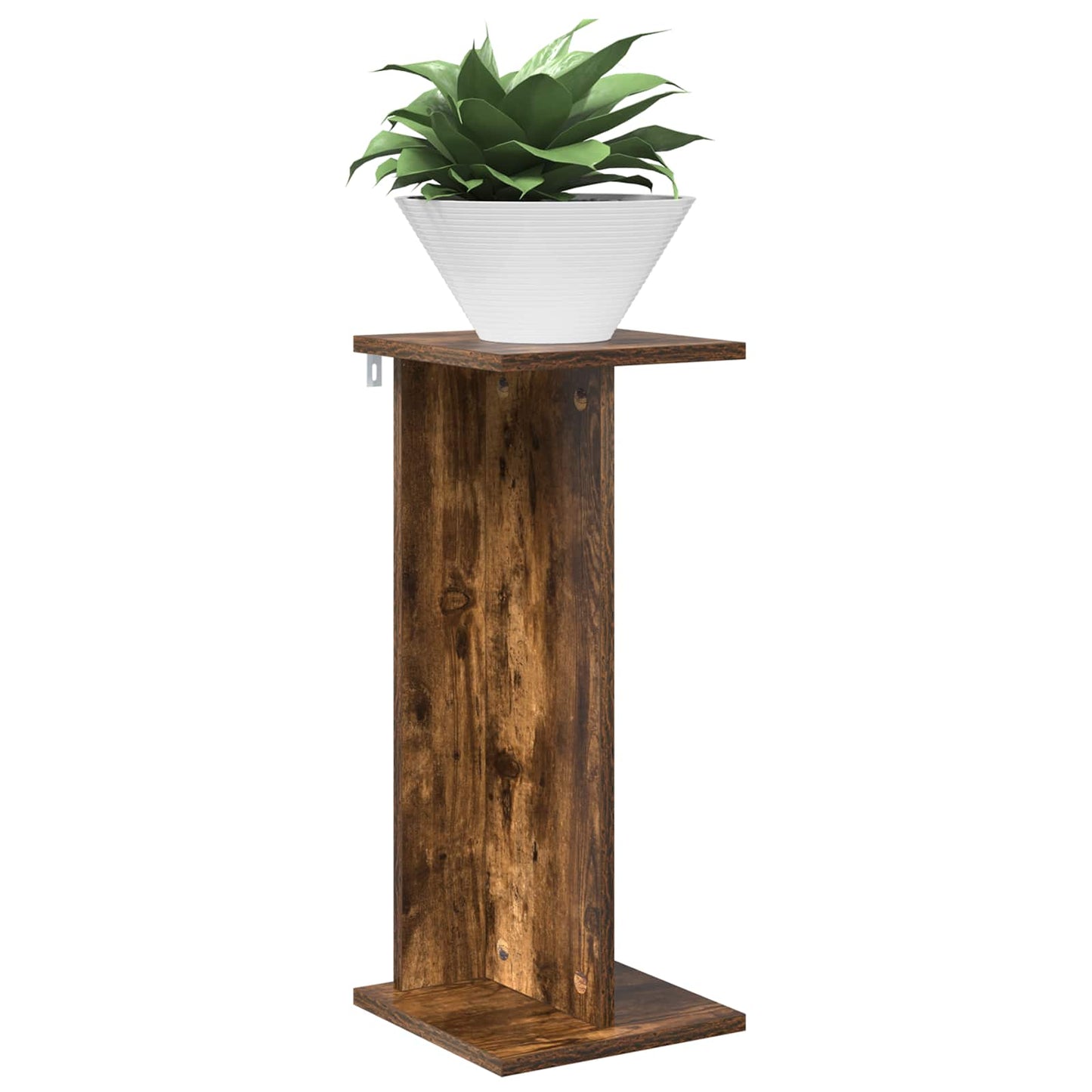 Planteholder Røkt Eik 25 x 25,5 x 60,5 cm Konstruert tre