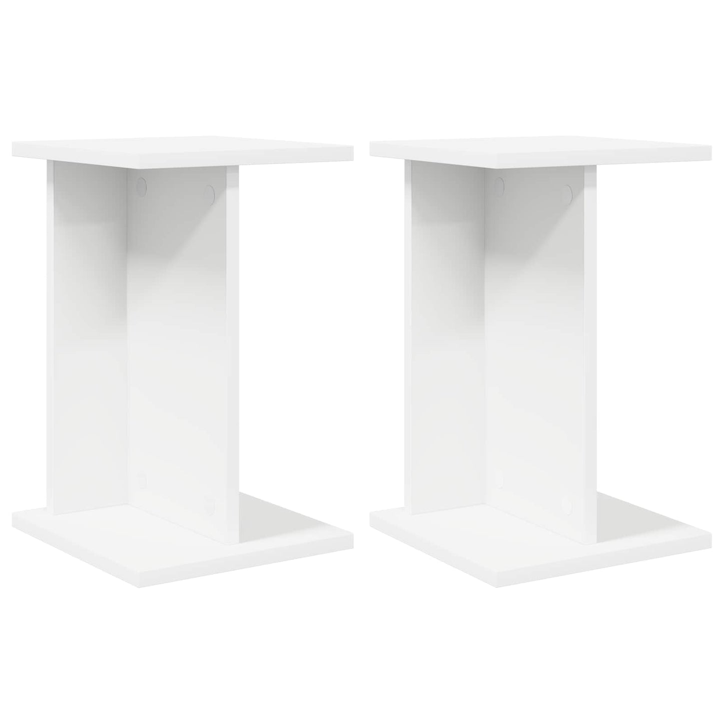 Planteholder 2 pcs Hvit 25 x 25,5 x 40,5 cm Konstruert tre