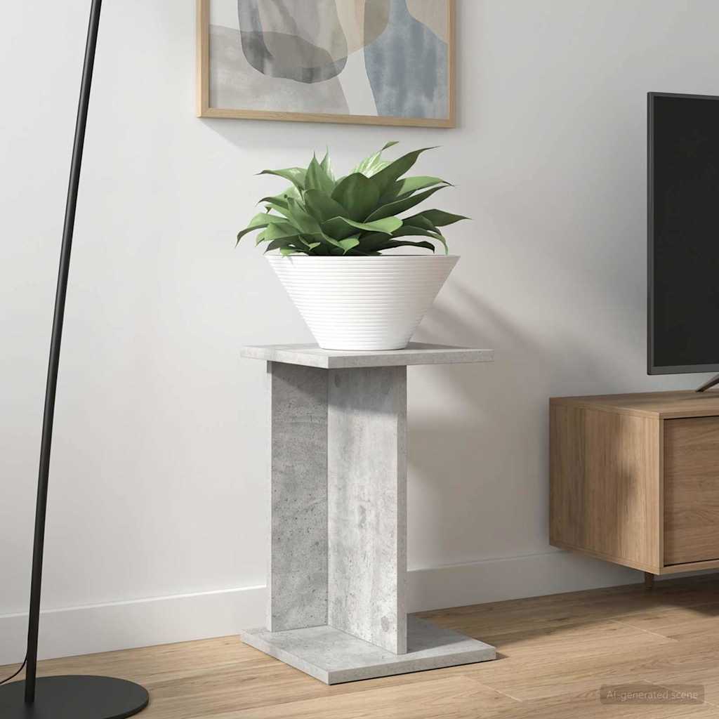 Planteholder BetongGrå 25 x 25,5 x 40,5 cm Konstruert tre