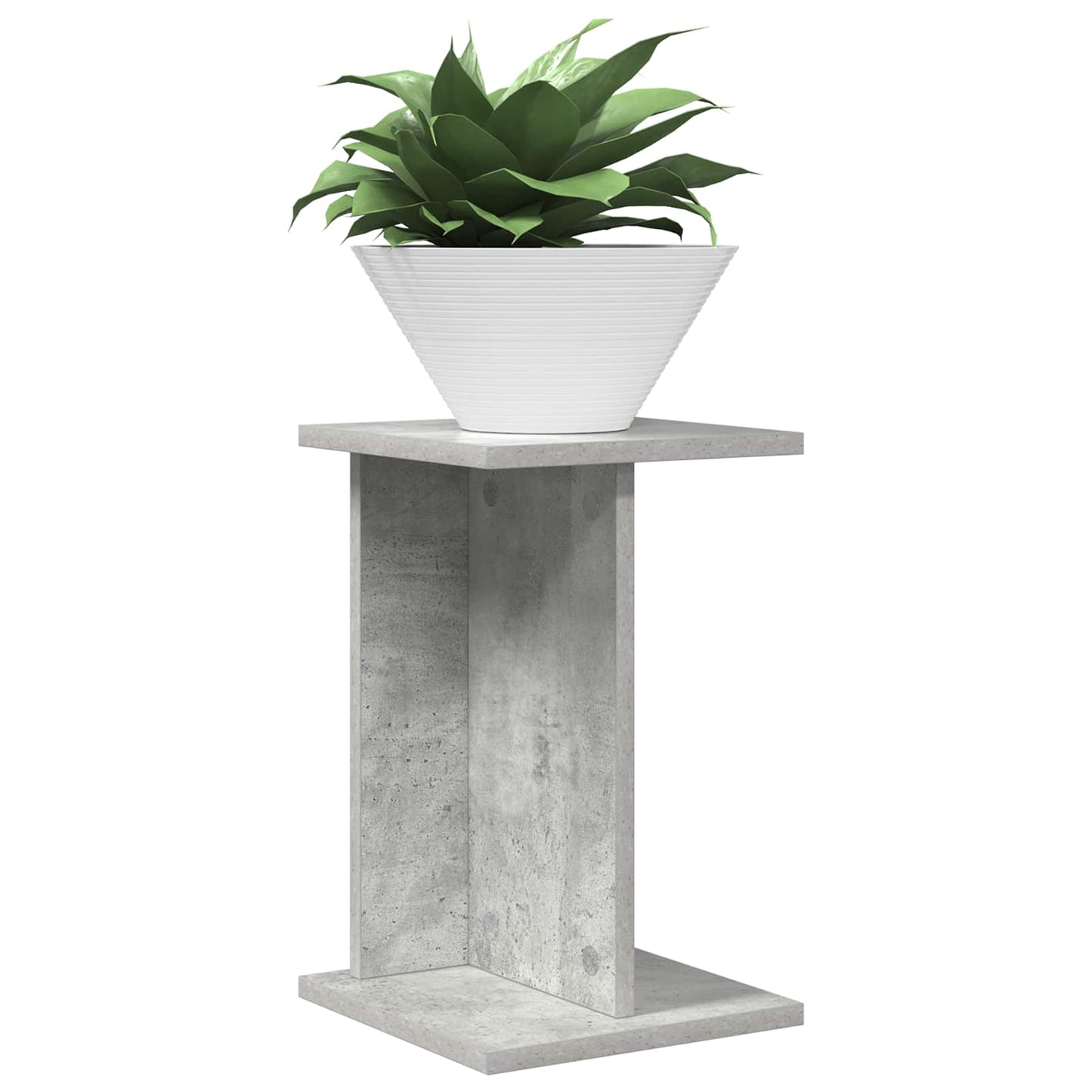 Planteholder 2 pcs BetongGrå 25 x 25,5 x 40,5 cm Konstruert tre