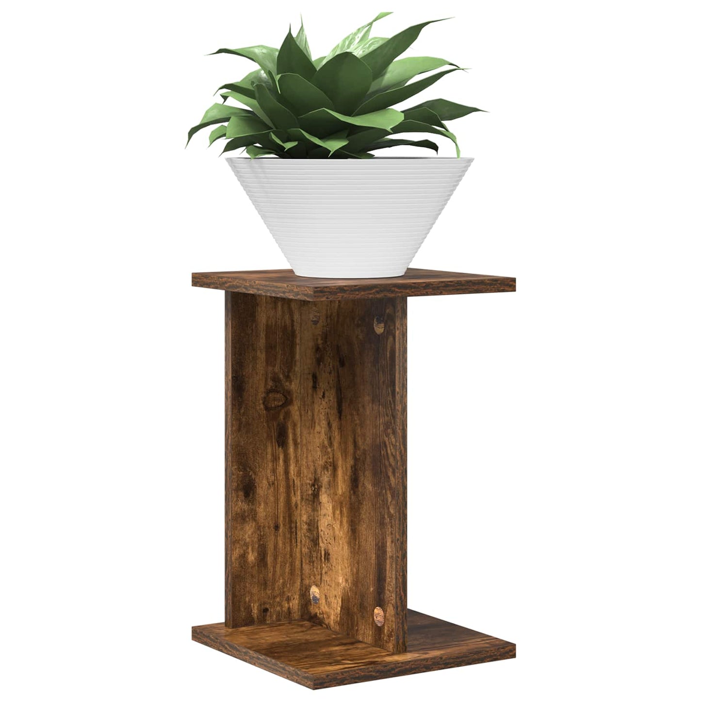 Planteholder 2 pcs Røkt Eik 25 x 25,5 x 40,5 cm Konstruert tre