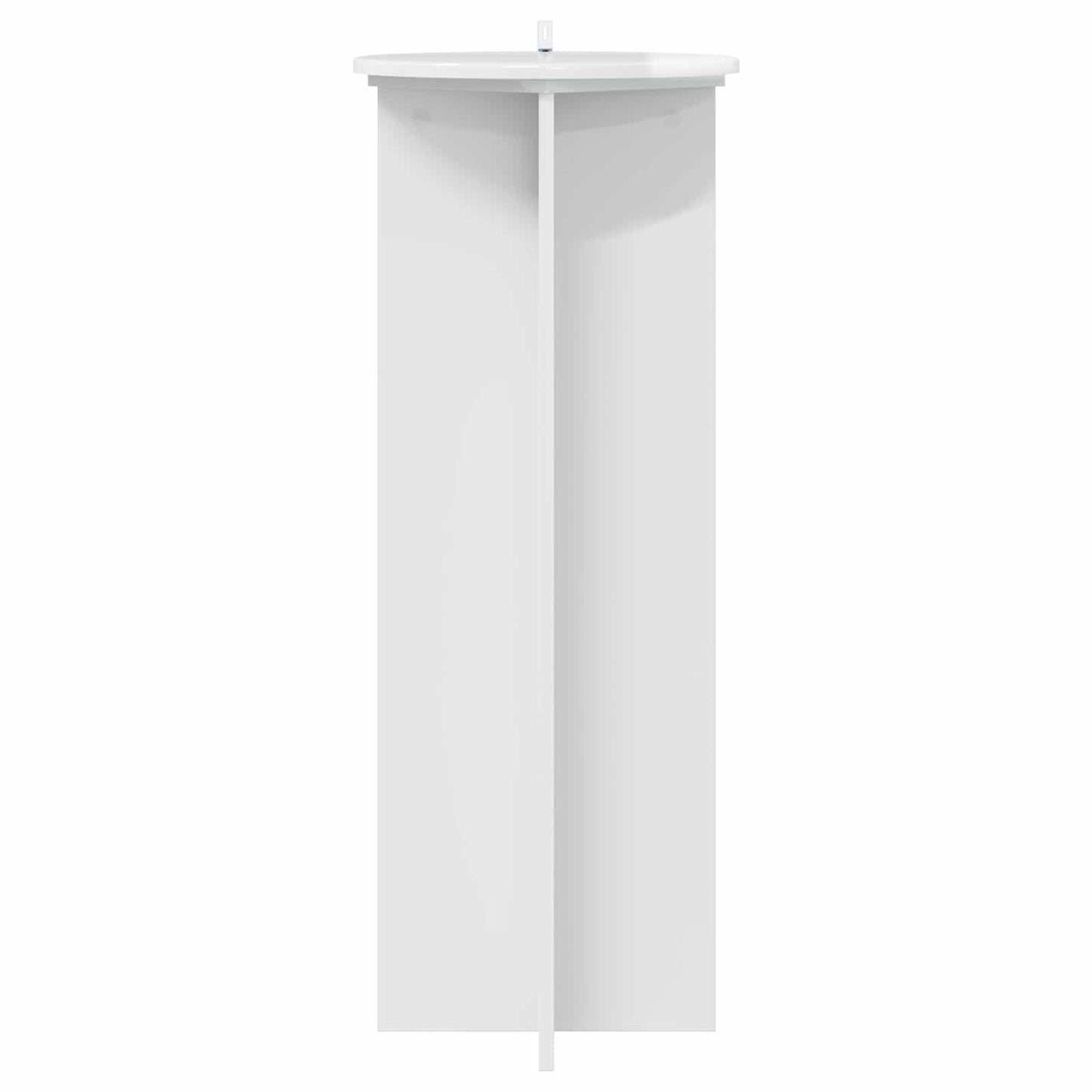 Planteholder 2 pcs Høgglans hvit Ø40 x 100 cm Konstruert tre