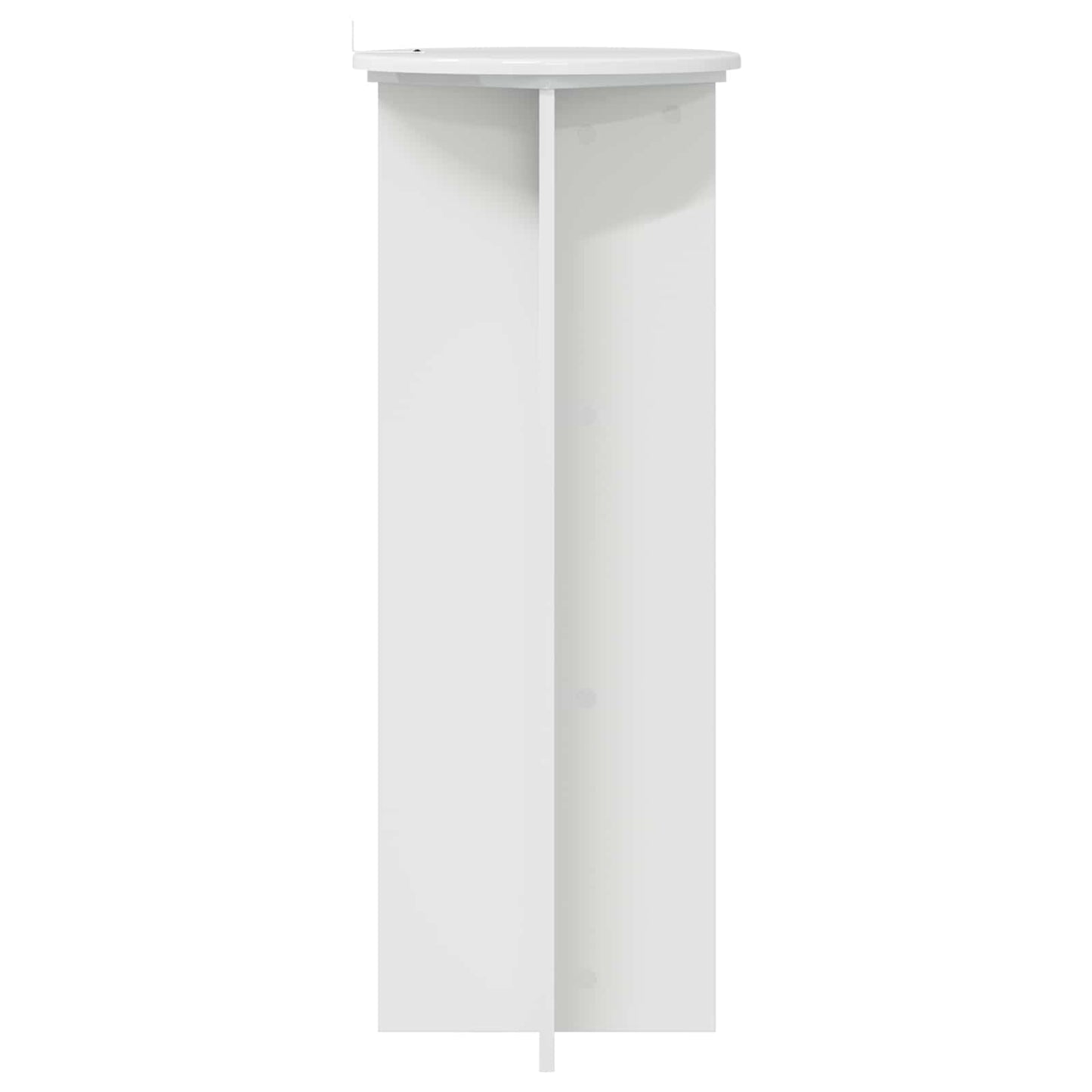 Planteholder 2 pcs Høgglans hvit Ø40 x 100 cm Konstruert tre