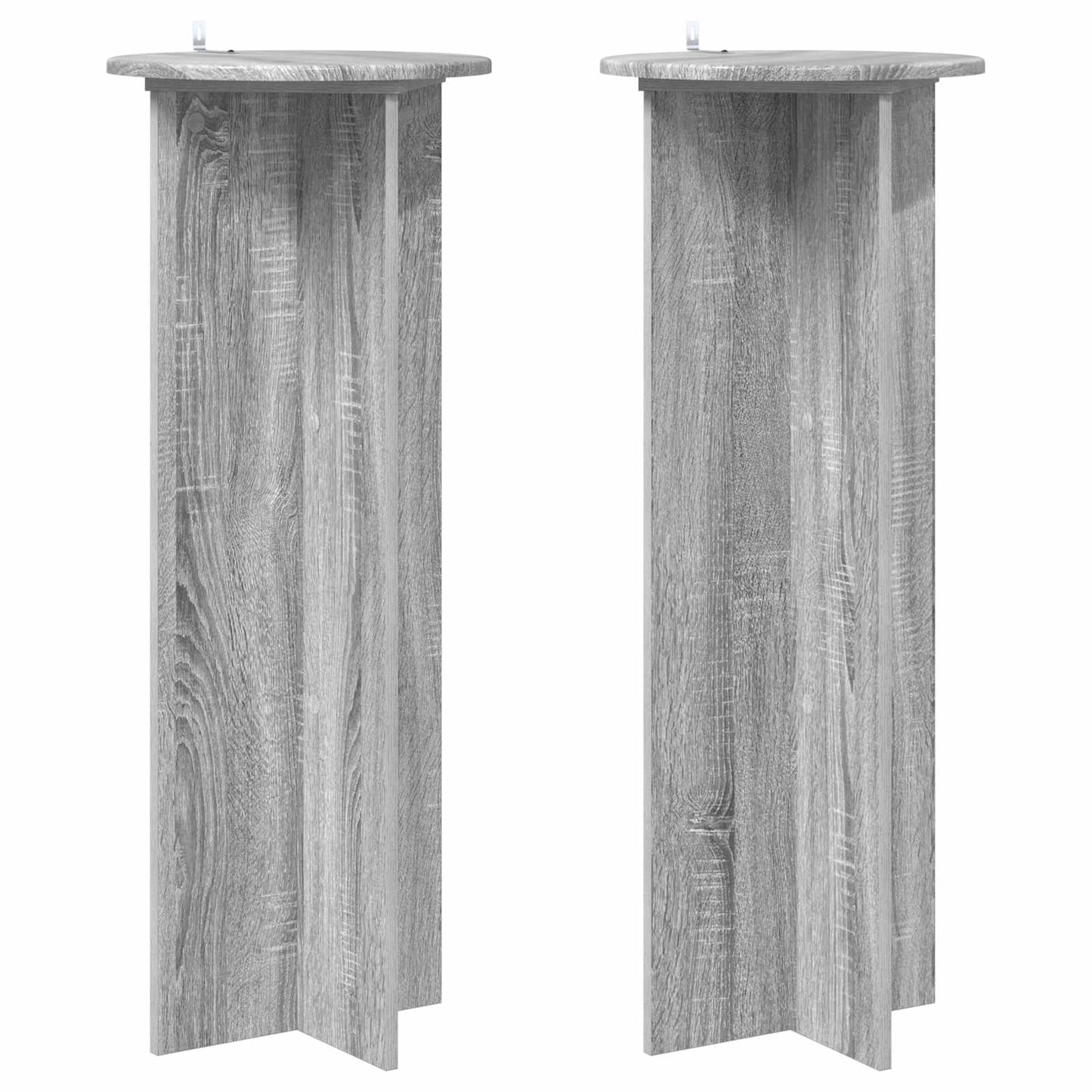 Planteholder 2 pcs Grå sonoma Ø40 x 100 cm Konstruert tre