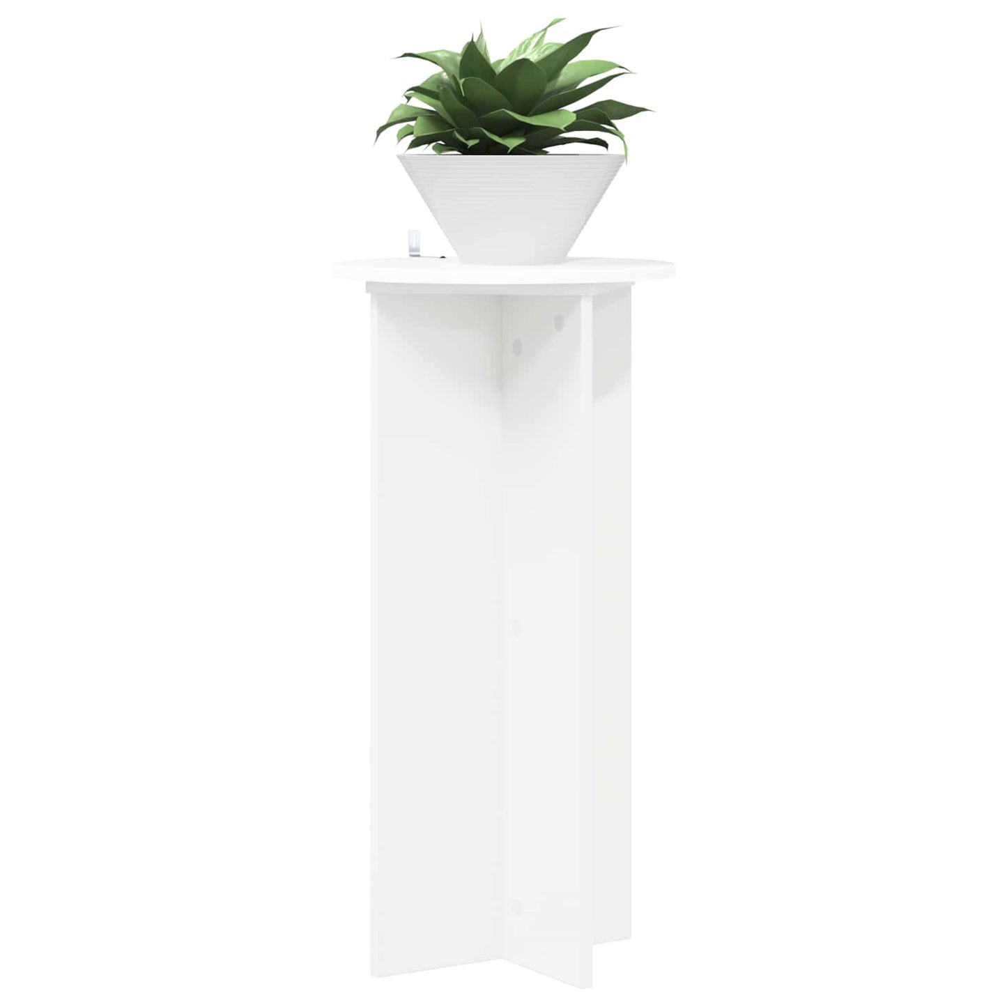 Planteholder 2 pcs Hvit Ø40 x 80 cm Konstruert tre