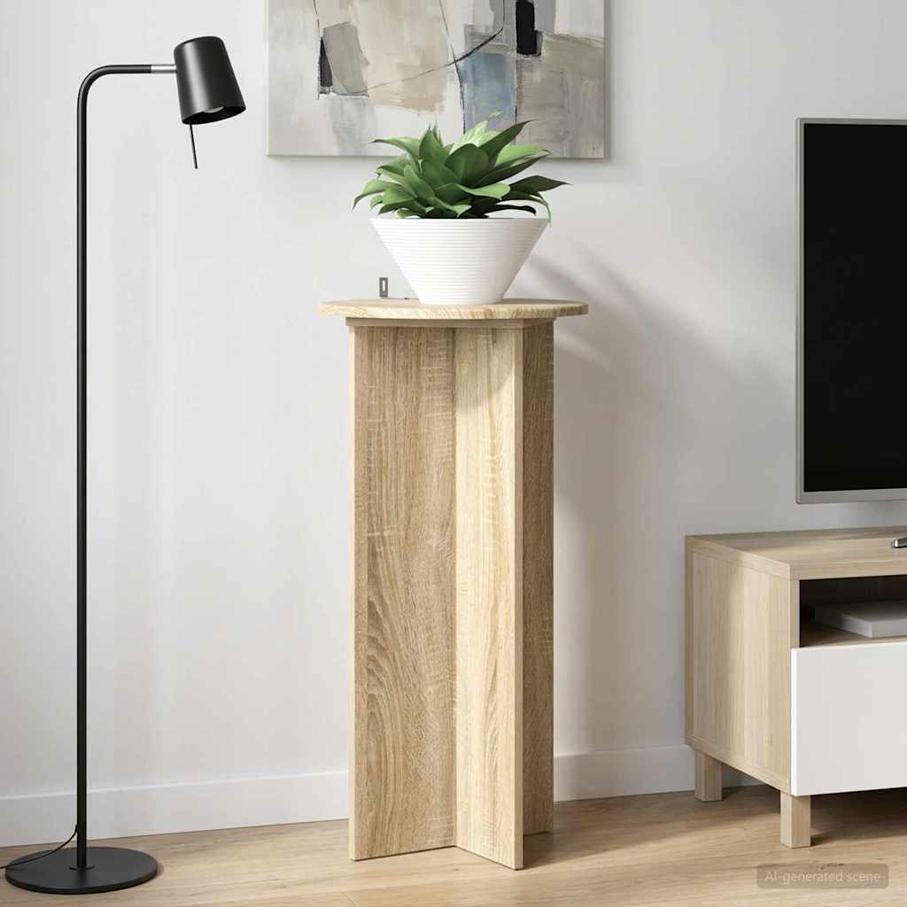 Planteholder 2 pcs Sonoma eik 40 x 40 x 80 cm Konstruert tre
