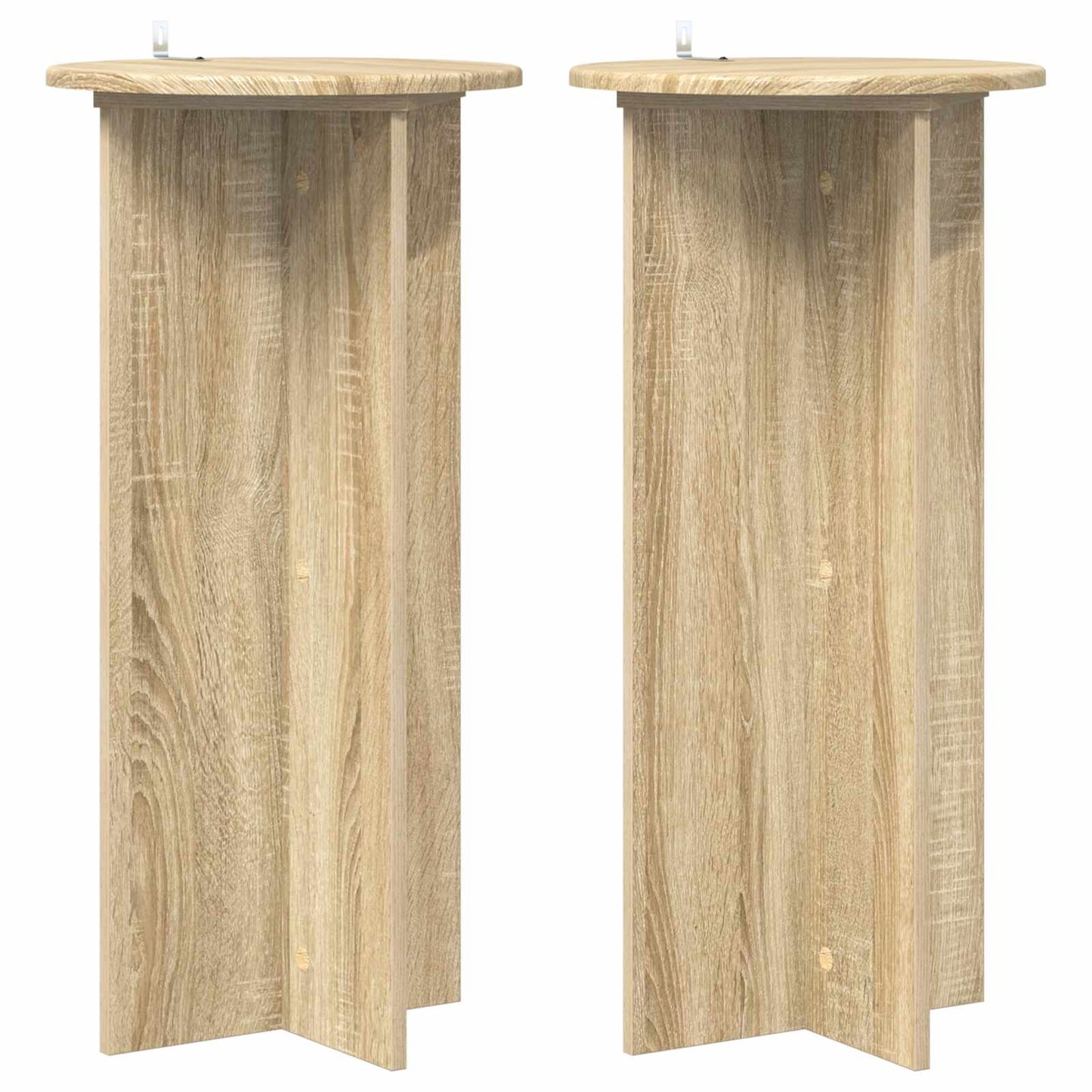 Planteholder 2 pcs Sonoma eik 40 x 40 x 80 cm Konstruert tre