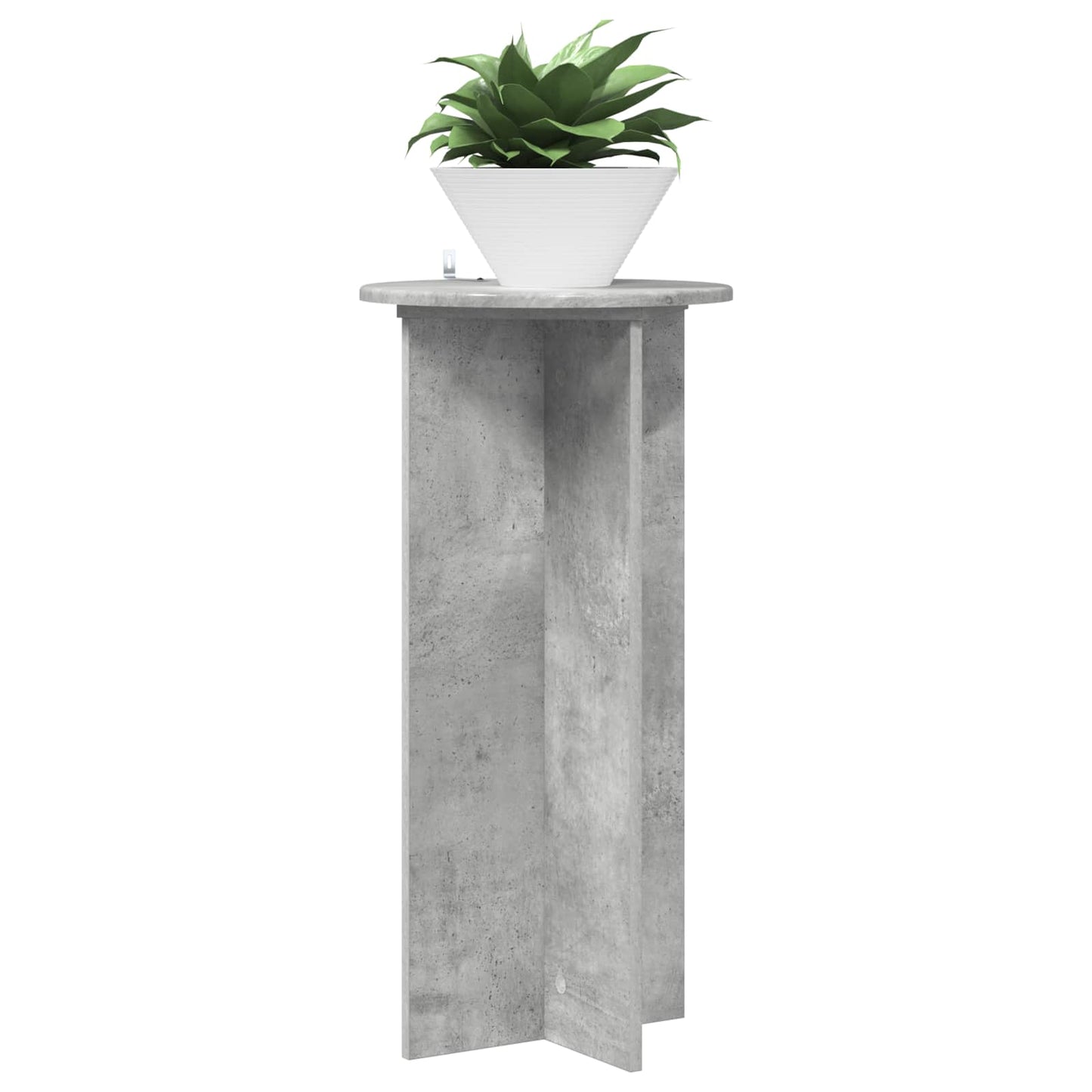 Planteholder 2 pcs Betonggrå 40 x 40 x 80 cm Konstruert tre