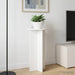 Planteholder 2 pcs Høgglans hvit 40 x 40 x 80 cm Konstruert tre