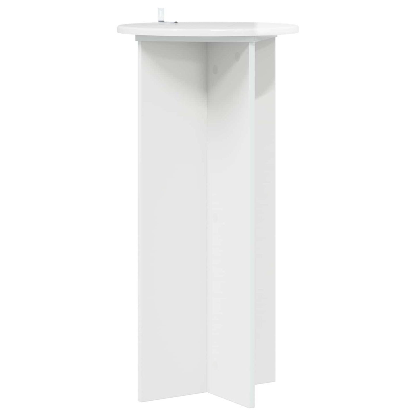 Planteholder 2 pcs Høgglans hvit 40 x 40 x 80 cm Konstruert tre