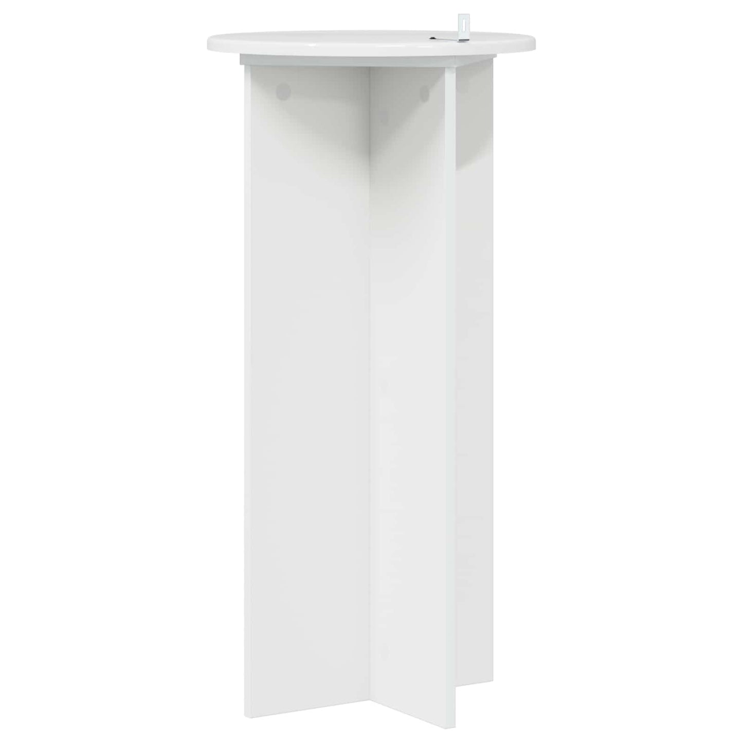 Planteholder 2 pcs Høgglans hvit 40 x 40 x 80 cm Konstruert tre