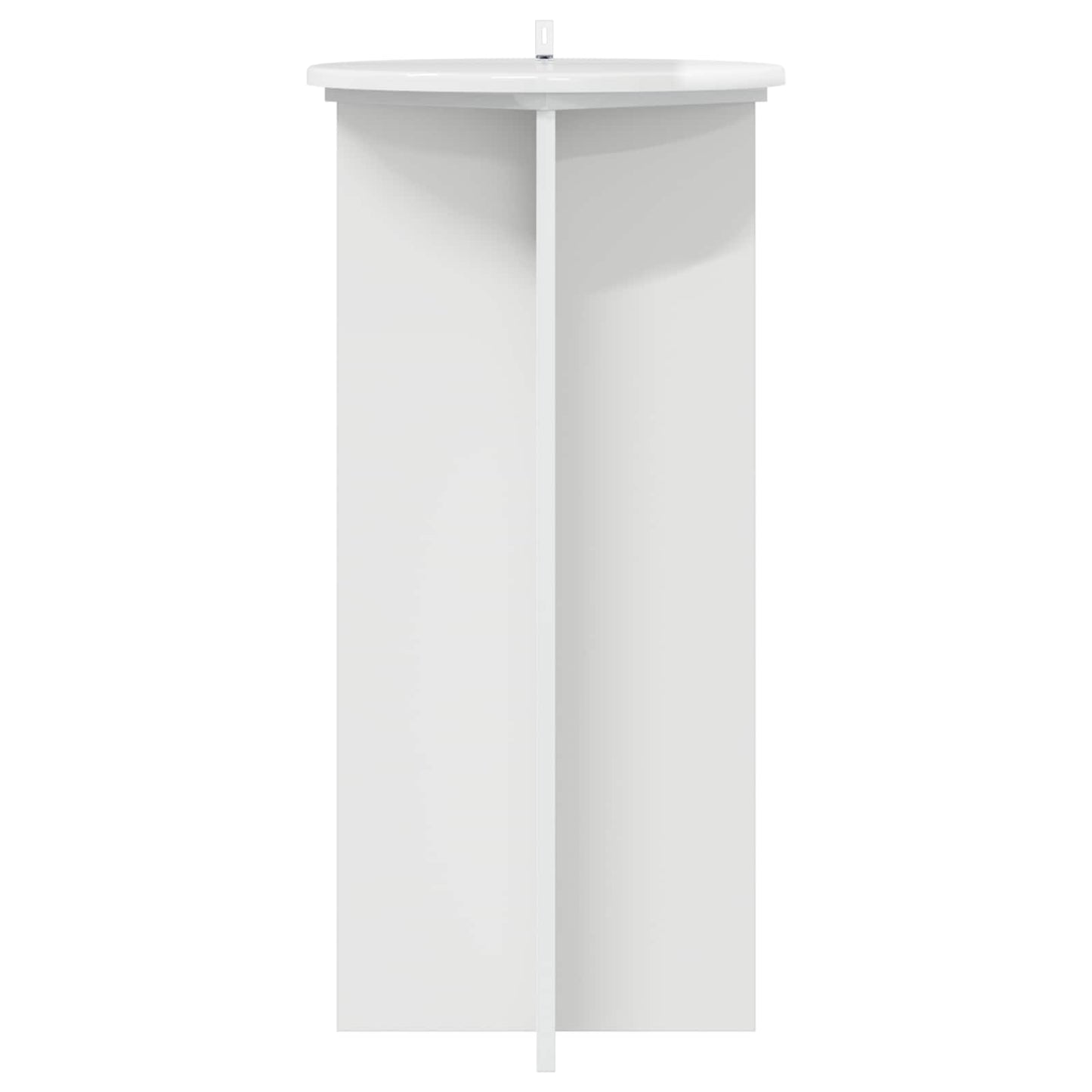 Planteholder 2 pcs Høgglans hvit 40 x 40 x 80 cm Konstruert tre