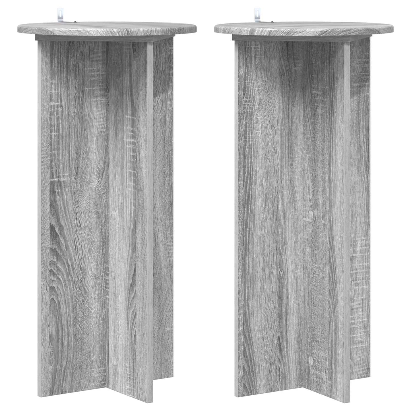 Planteholder 2 pcs Grå sonoma 40 x 40 x 80 cm Konstruert tre