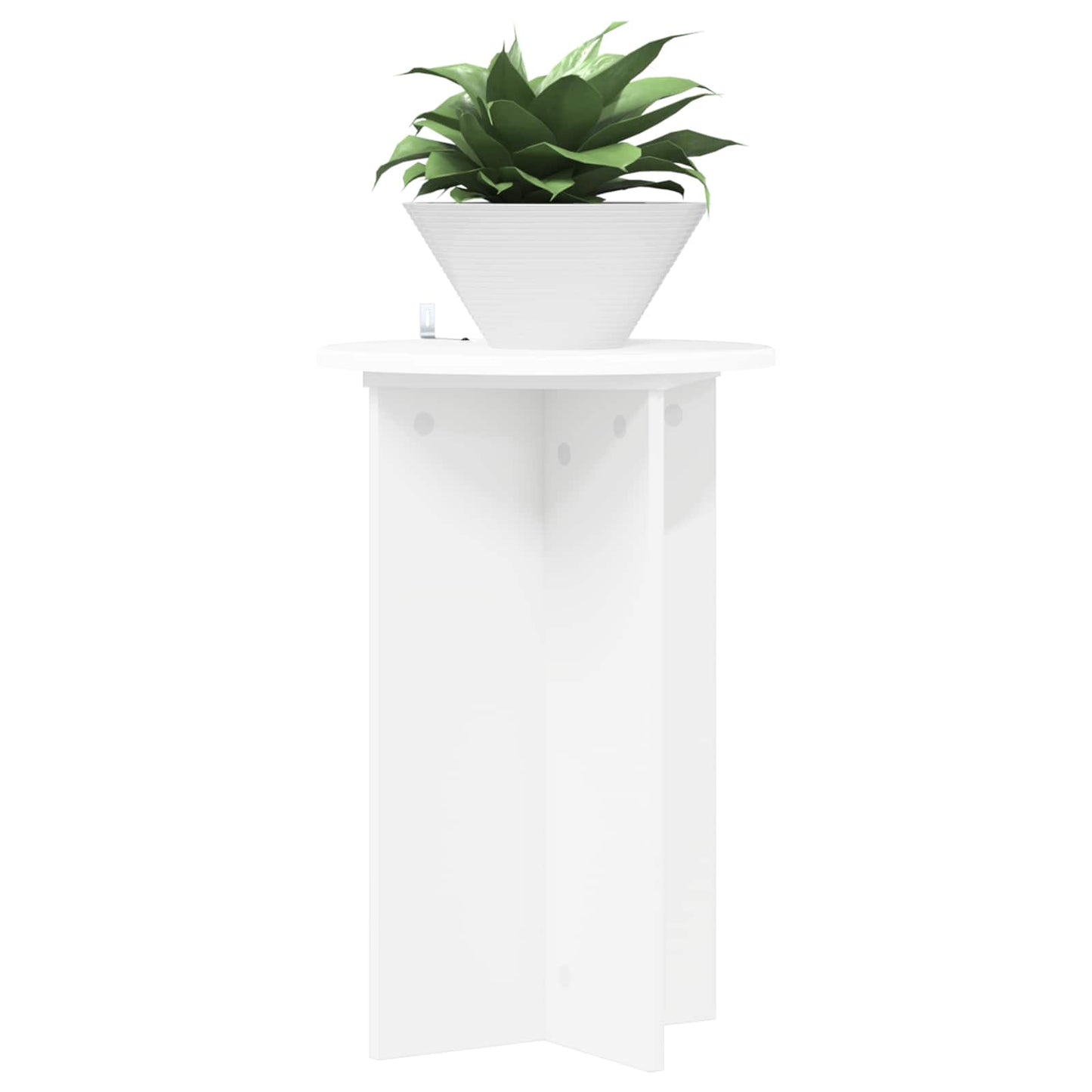 Planteholder 2 pcs Hvit Ø40 x 60 cm Konstruert tre