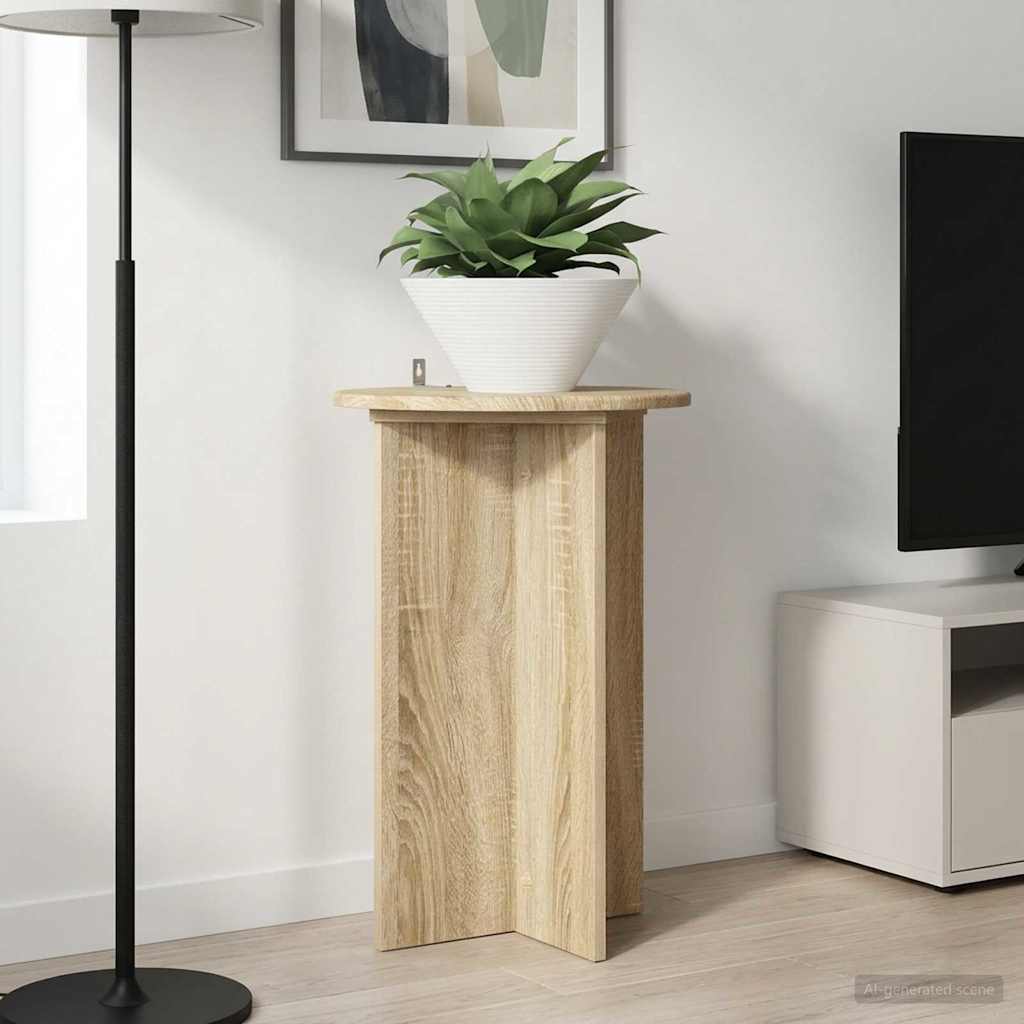Planteholder 2 pcs Sonoma eik Ø40 x 60 cm Konstruert tre