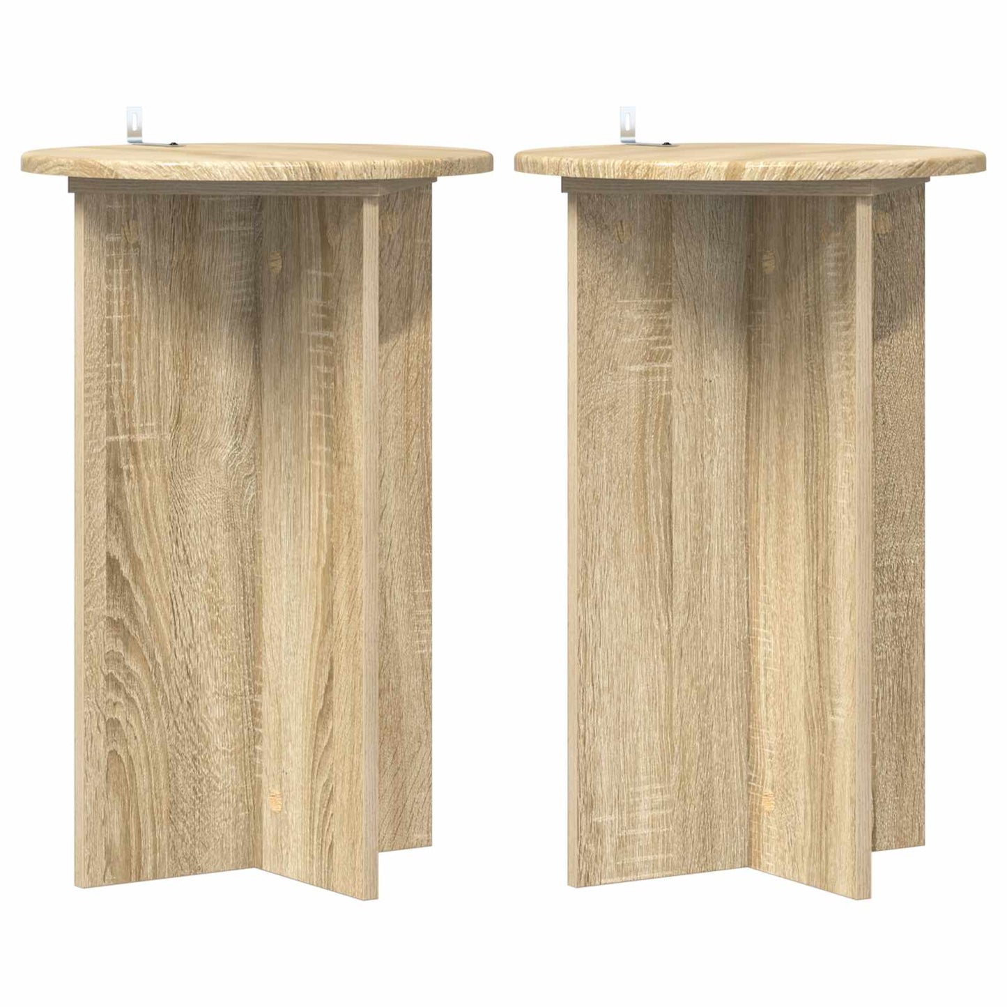 Planteholder 2 pcs Sonoma eik Ø40 x 60 cm Konstruert tre