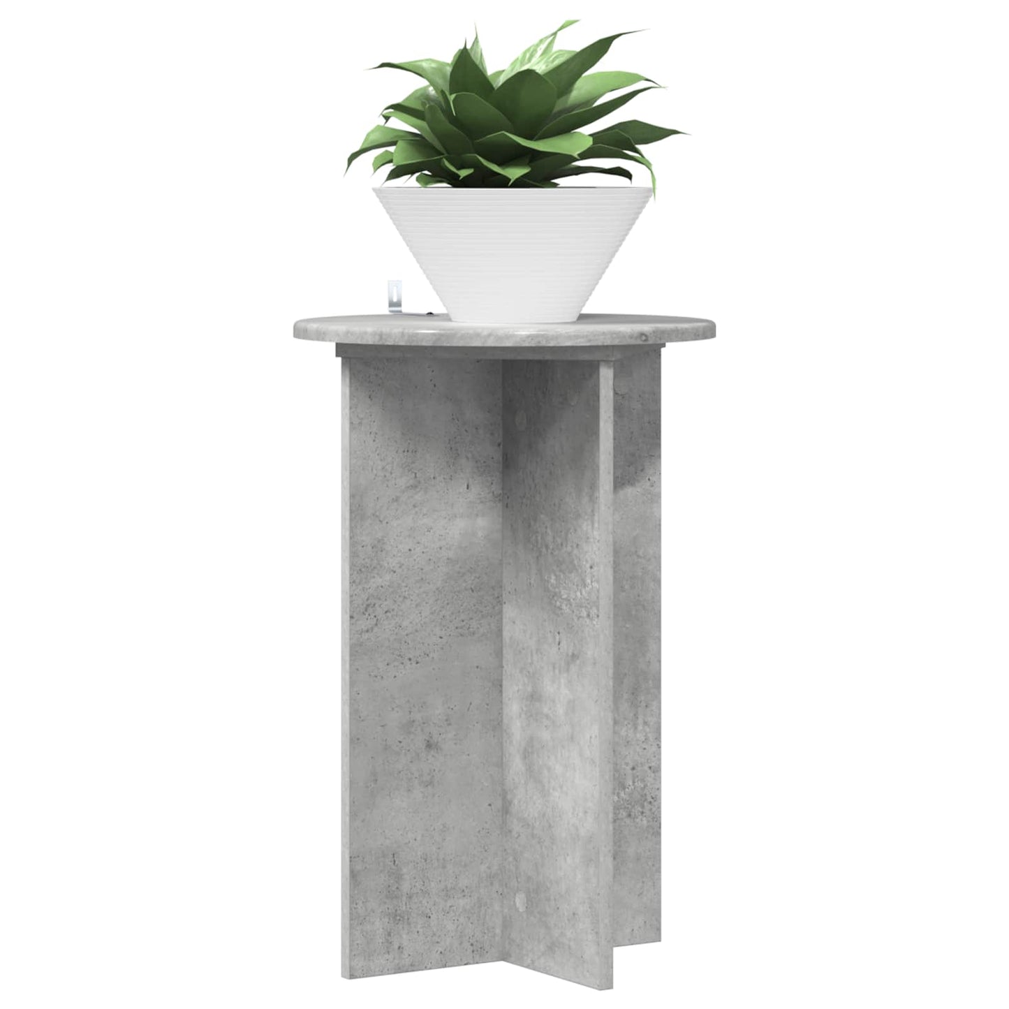 Planteholder 2 pcs Betonggrå Ø40 x 60 cm Konstruert tre