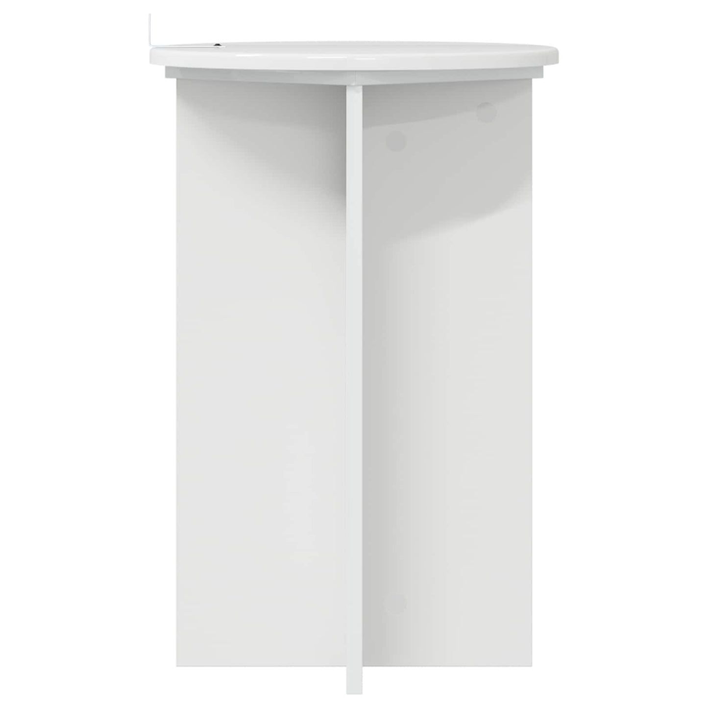 Planteholder 2 pcs Høgglans hvit Ø40 x 60 cm Konstruert tre