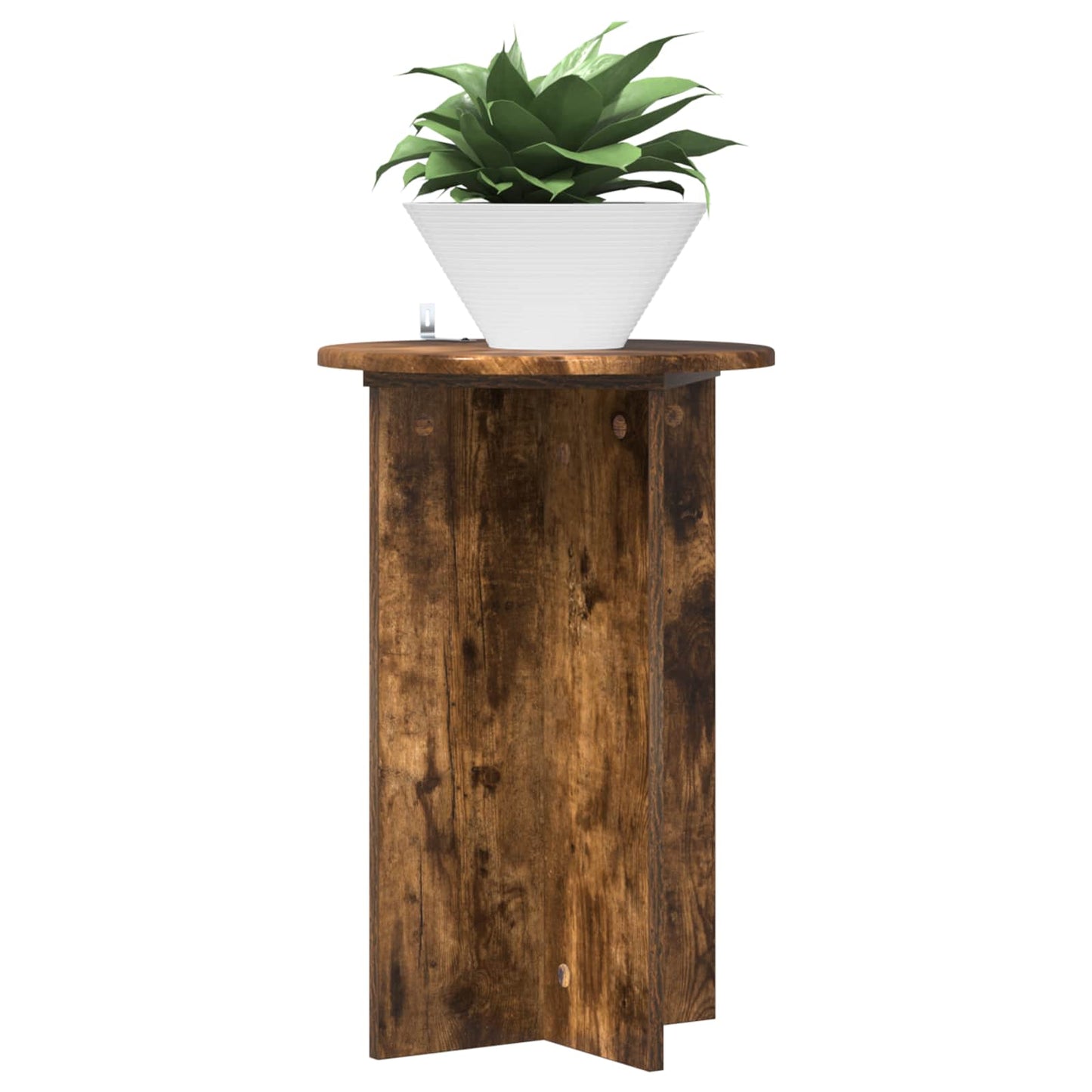 Planteholder 2 pcs Røkt Eik Ø40 x 60 cm Konstruert tre