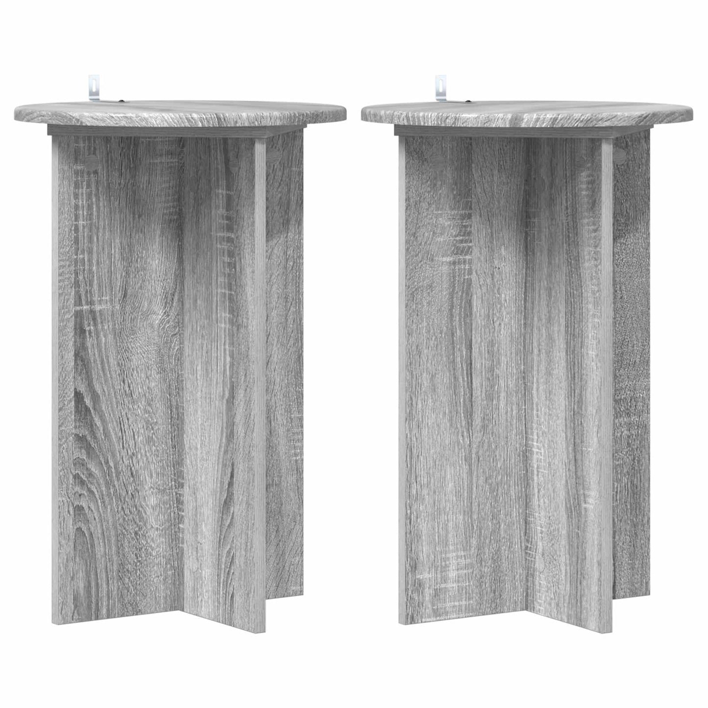 Planteholder 2 pcs Grå sonoma Ø40 x 60 cm Konstruert tre
