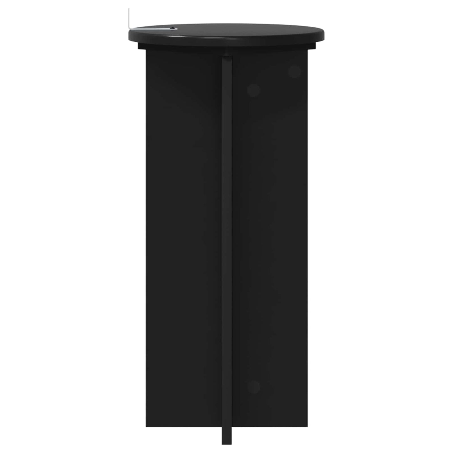 Planteholder 2 pcs Svart 29,5 x 29,5 x 60 cm Konstruert tre