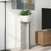 Planteholder 2 pcs Betonggrå 29,5 x 29,5 x 60 cm Konstruert tre