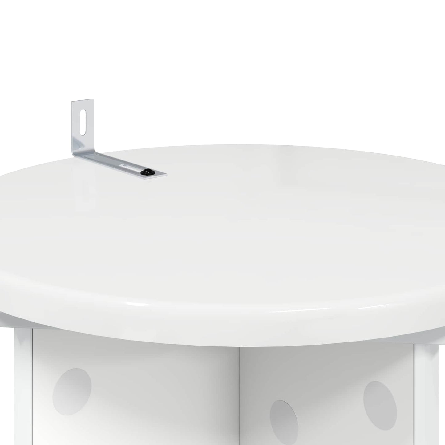 Planteholder 2 pcs Høgglans hvit 29,5 x 29,5 x 60 cm