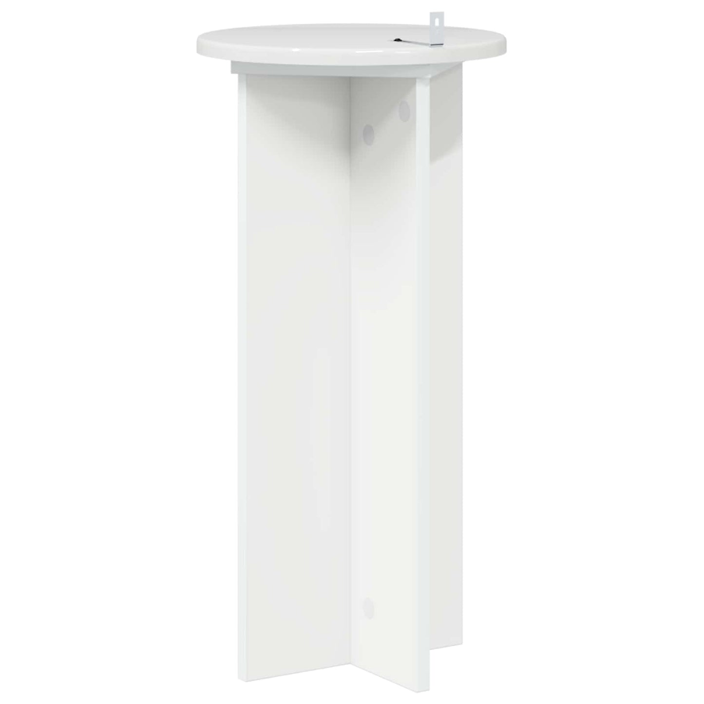 Planteholder 2 pcs Høgglans hvit 29,5 x 29,5 x 60 cm