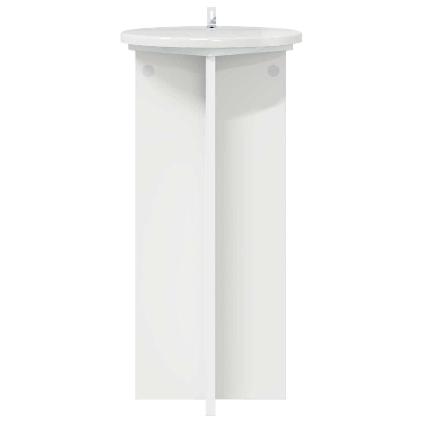 Planteholder 2 pcs Høgglans hvit 29,5 x 29,5 x 60 cm