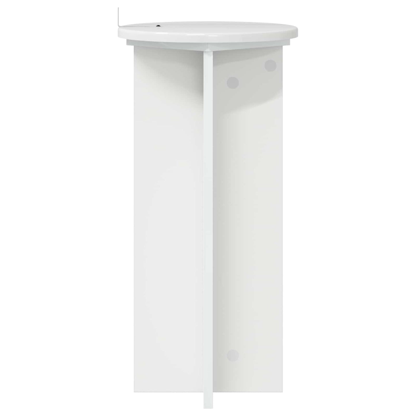 Planteholder 2 pcs Høgglans hvit 29,5 x 29,5 x 60 cm