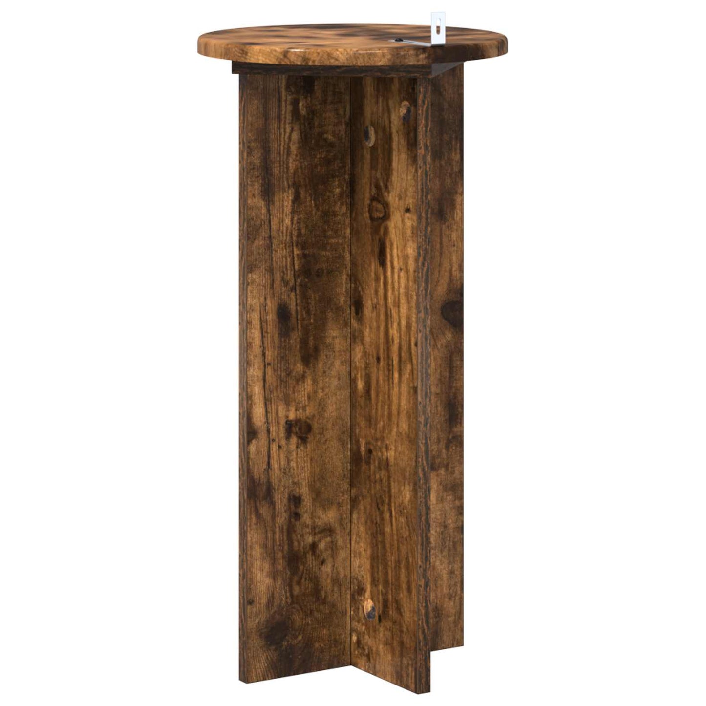 Planteholder 2 pcs Røkt Eik 29,5 x 29,5 x 60 cm Konstruert tre