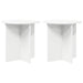 Planteholder 2 pcs Hvit Ø40 x 40 cm Konstruert tre