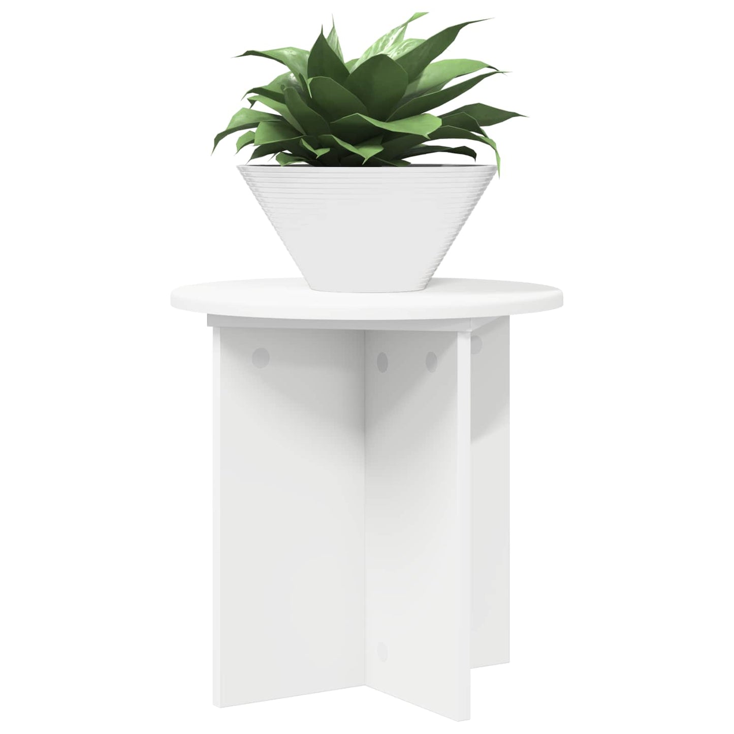 Planteholder 2 pcs Hvit Ø40 x 40 cm Konstruert tre