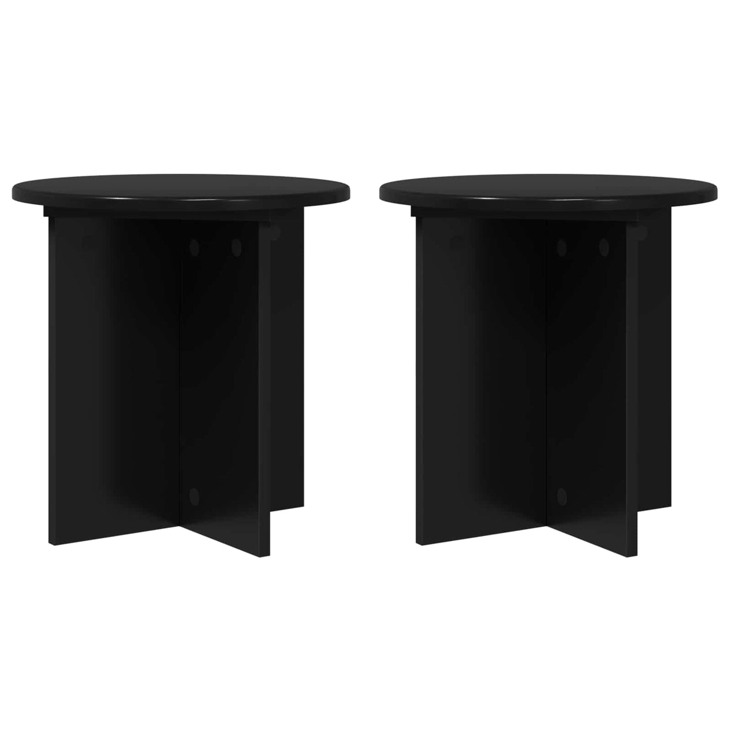 Planteholder 2 pcs Svart 40 x 40 x 40 cm Konstruert tre