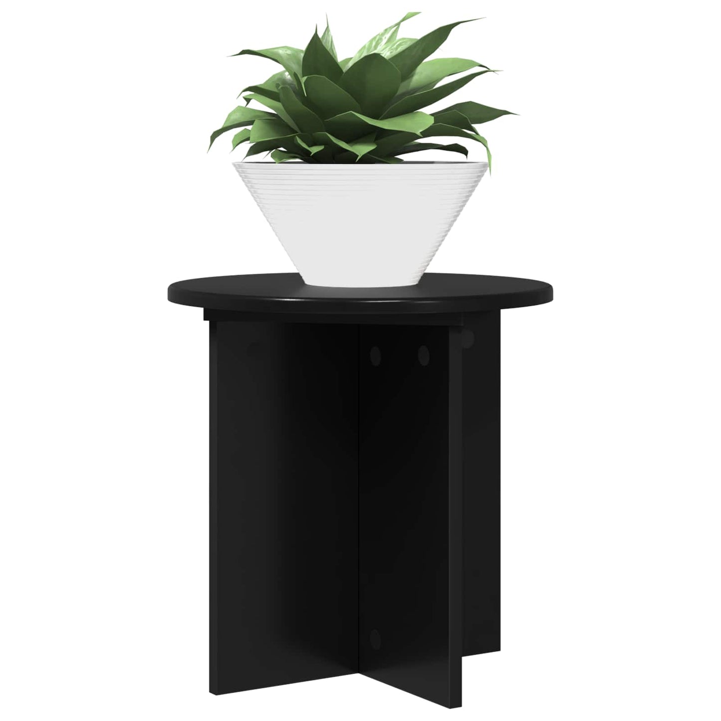 Planteholder 2 pcs Svart 40 x 40 x 40 cm Konstruert tre
