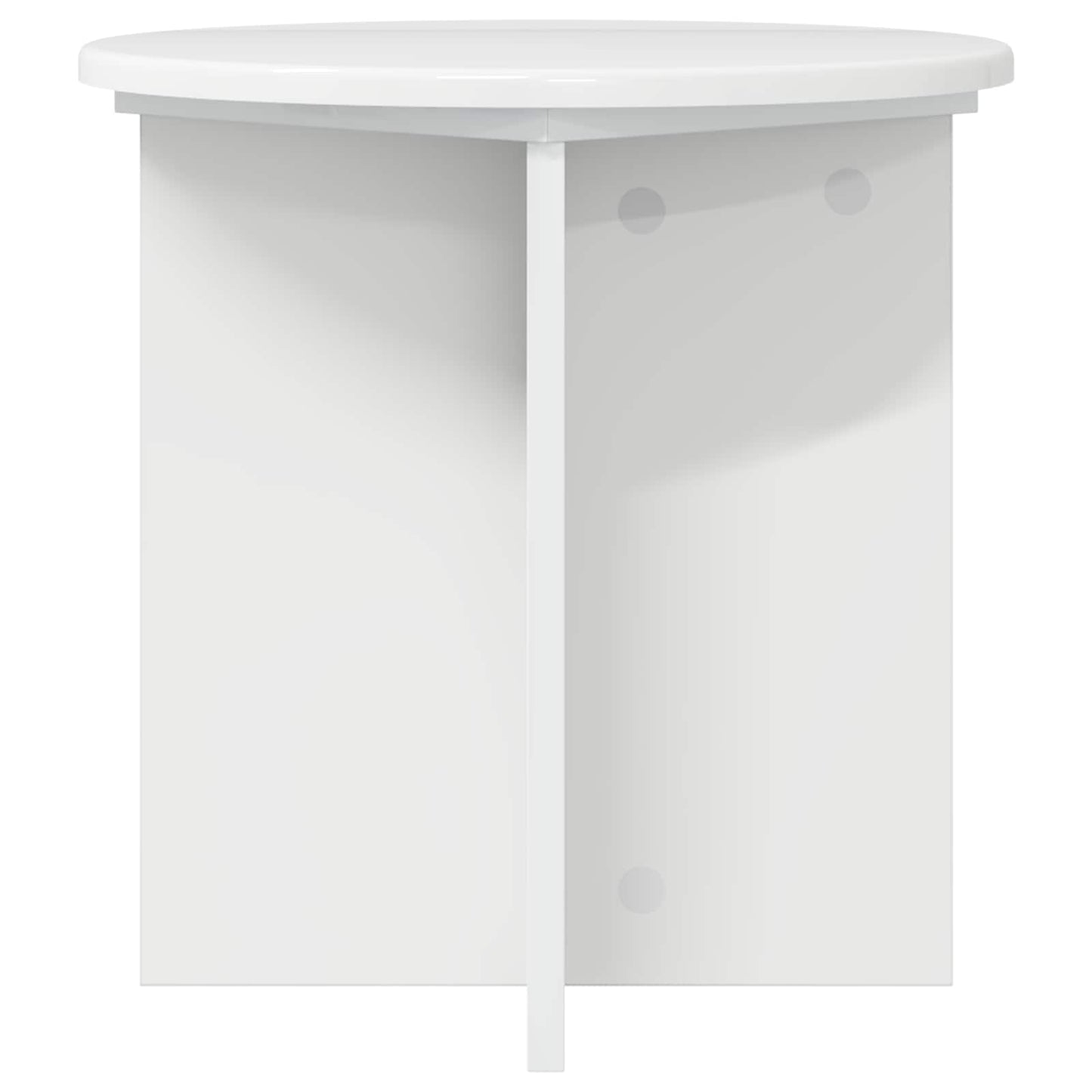Planteholder 2 pcs Høgglans hvit 40 x 40 x 40 cm Konstruert tre