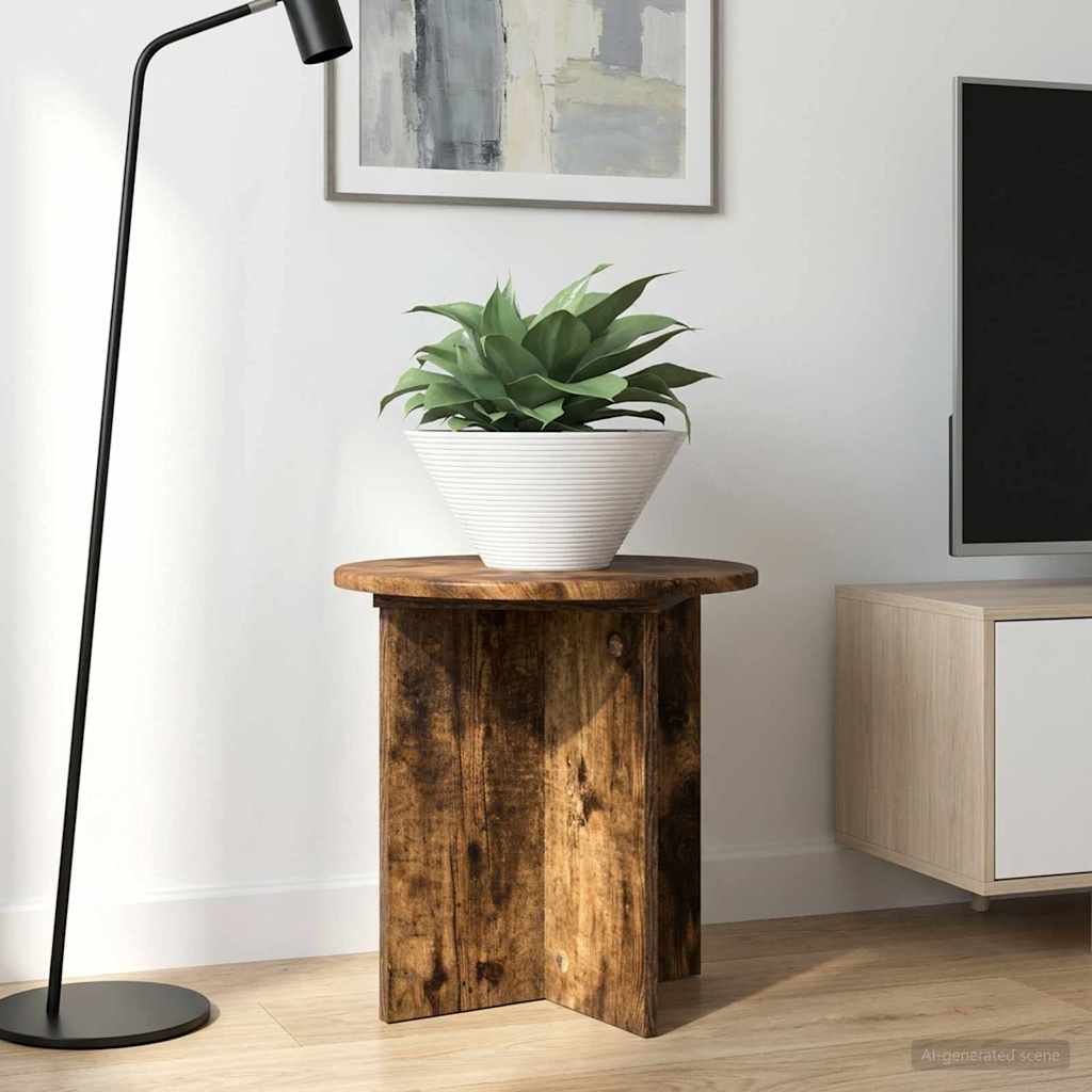 Planteholder 2 pcs Røkt Eik 40 x 40 x 40 cm Konstruert tre