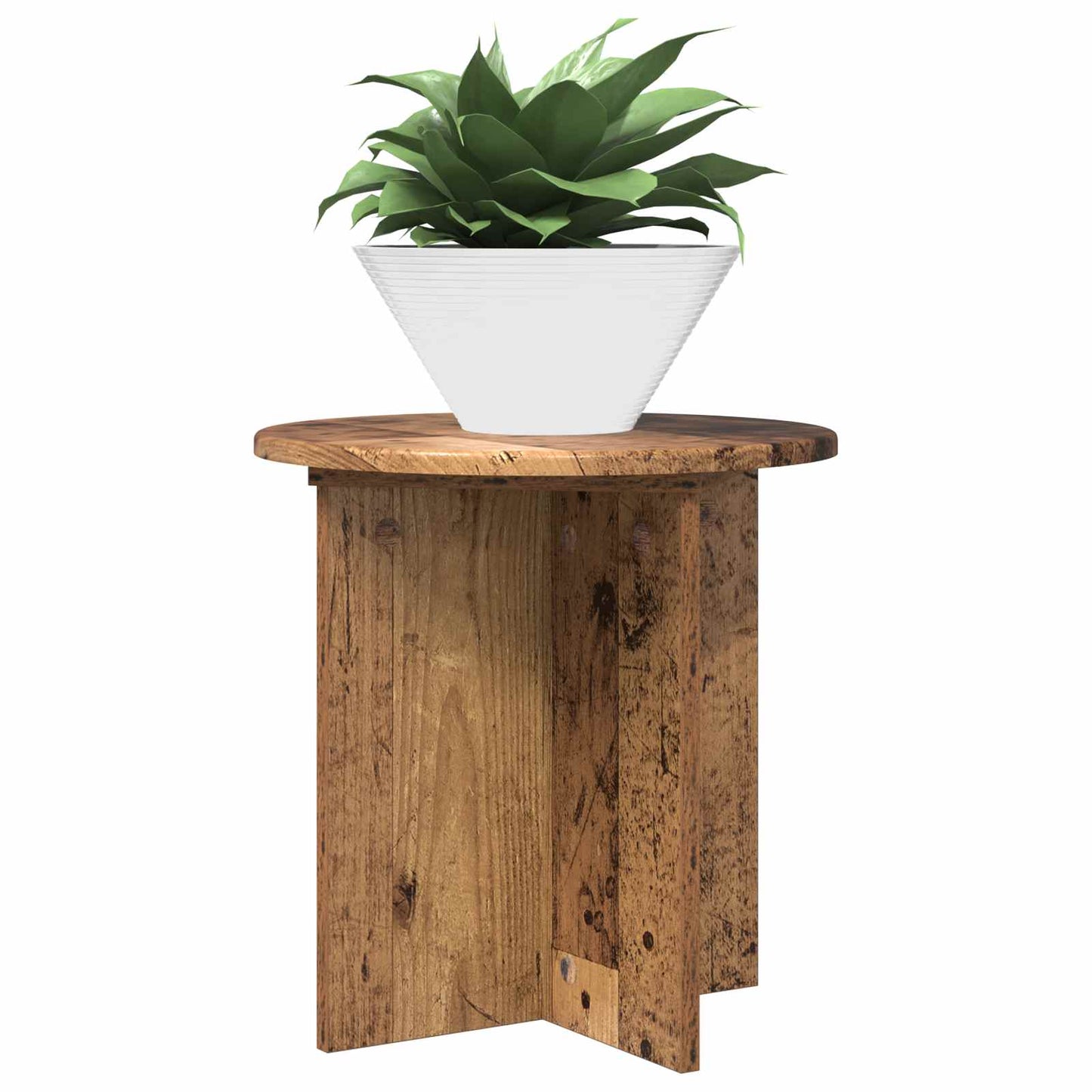 Planteholder 2 pcs Gammelt tre 40 x 40 x 40 cm Konstruert tre
