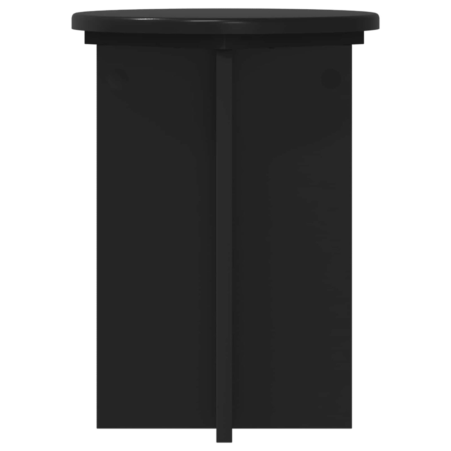 Planteholder 2 pcs Svart Ø29,5 x 40 cm Konstruert tre