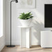 Planteholder 2 pcs Høgglans hvit Ø29,5 x 40 cm Konstruert tre