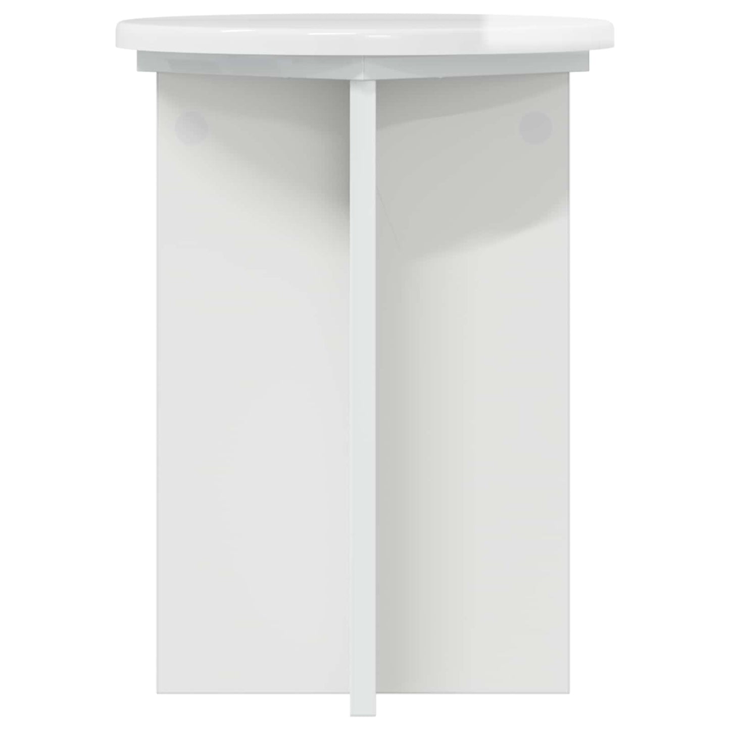 Planteholder 2 pcs Høgglans hvit Ø29,5 x 40 cm Konstruert tre