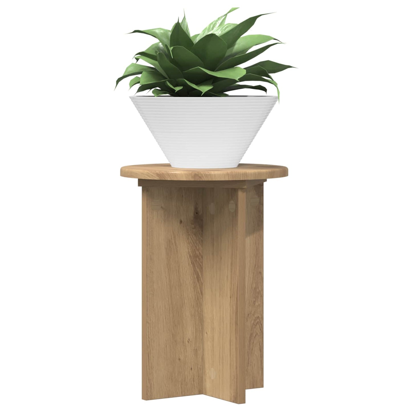 Planteholder 2 pcs Artisan eik Ø29,5 x 40 cm Konstruert tre