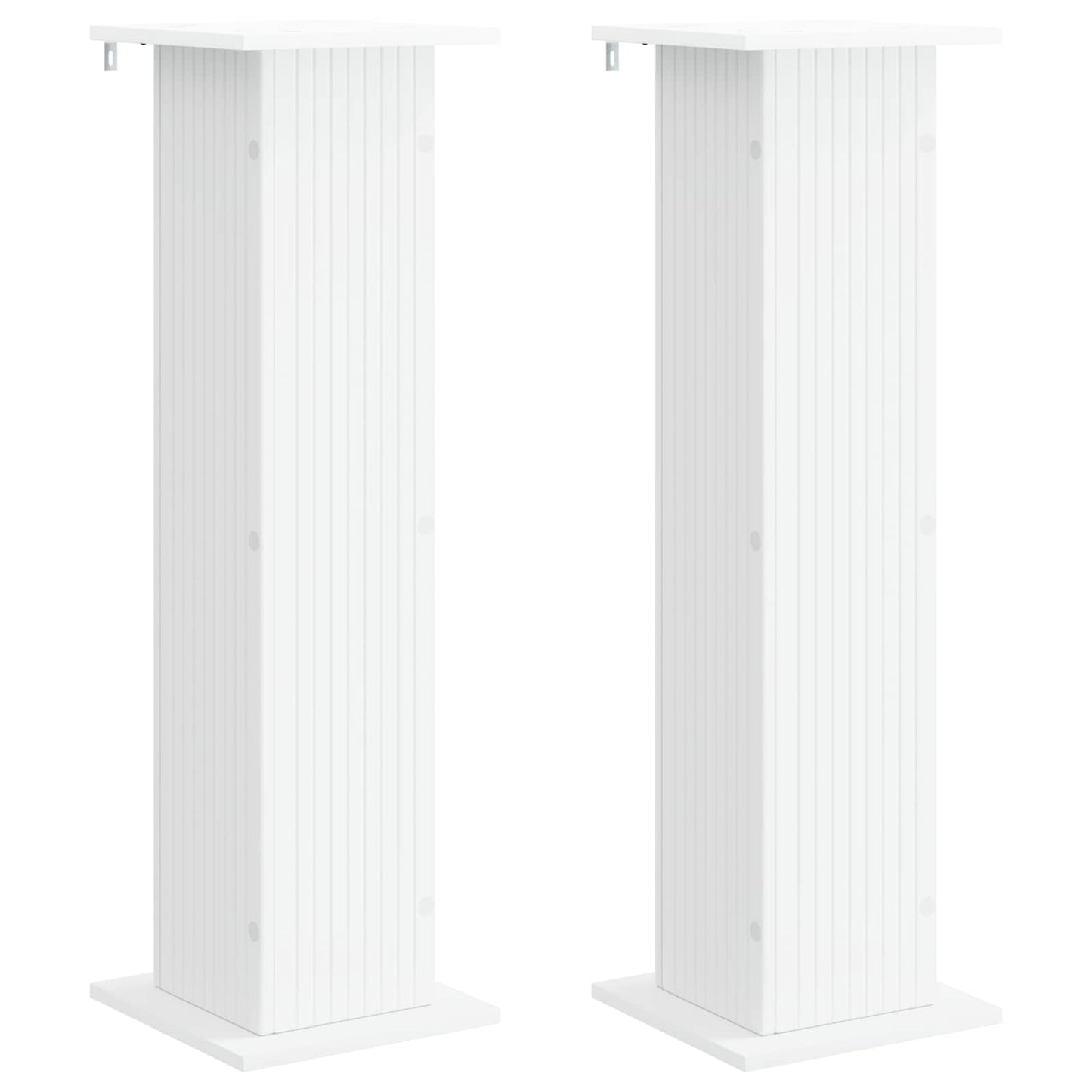 Planteholder 2 pcs Hvit 30,5 x 30 x 100,5 cm Konstruert tre